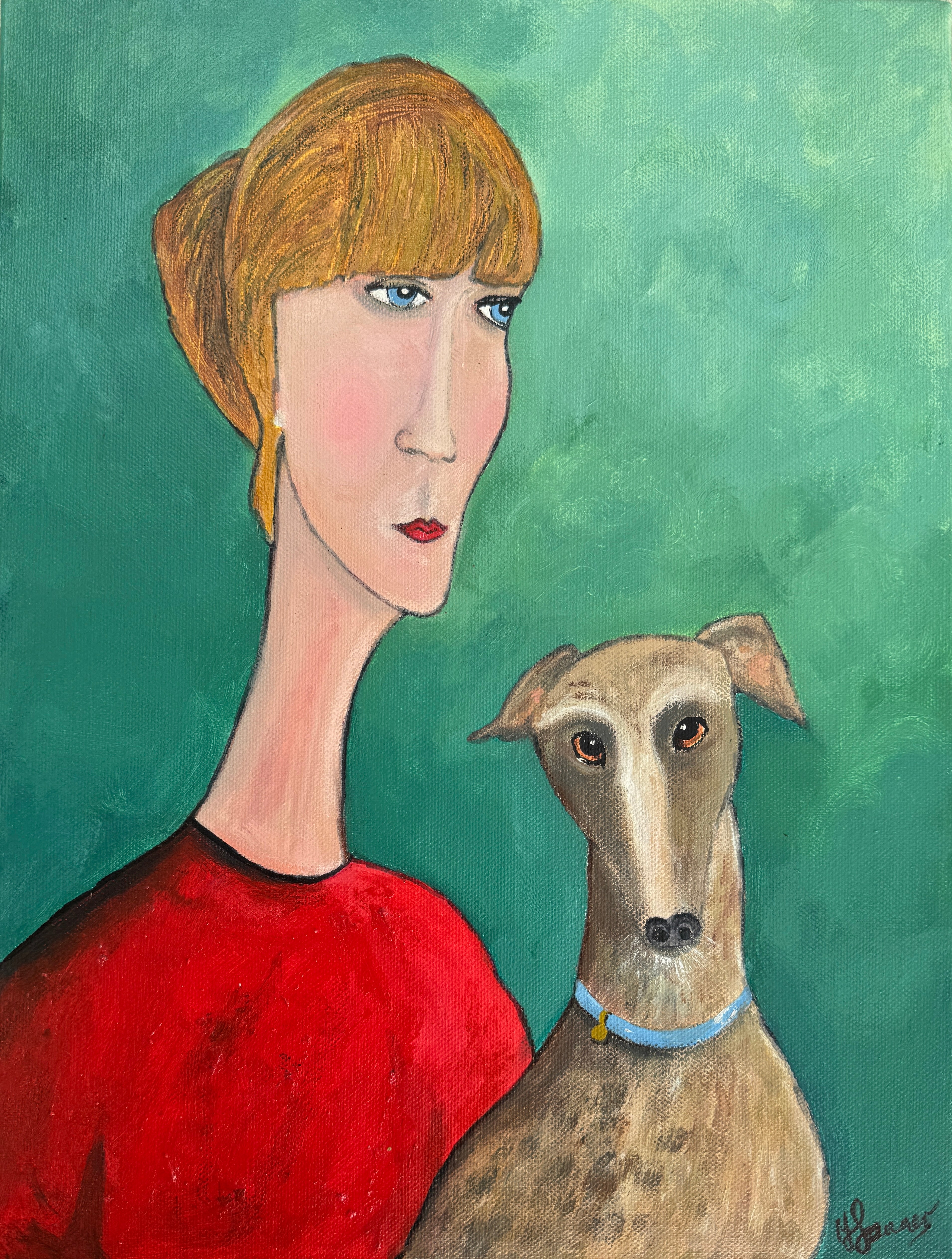 Girl and her dog