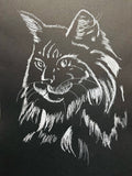 Abstract Cat Portrait