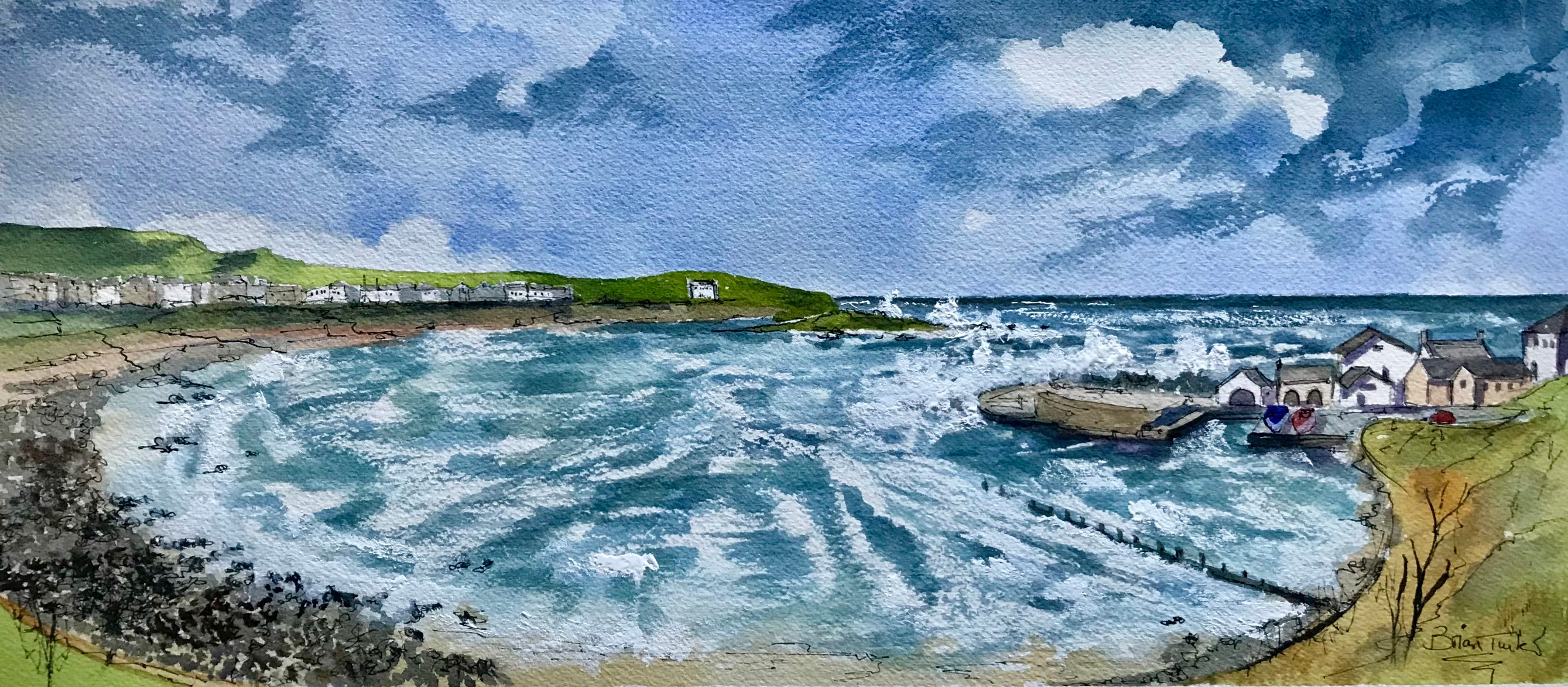 Stormy seas at Porballintrae