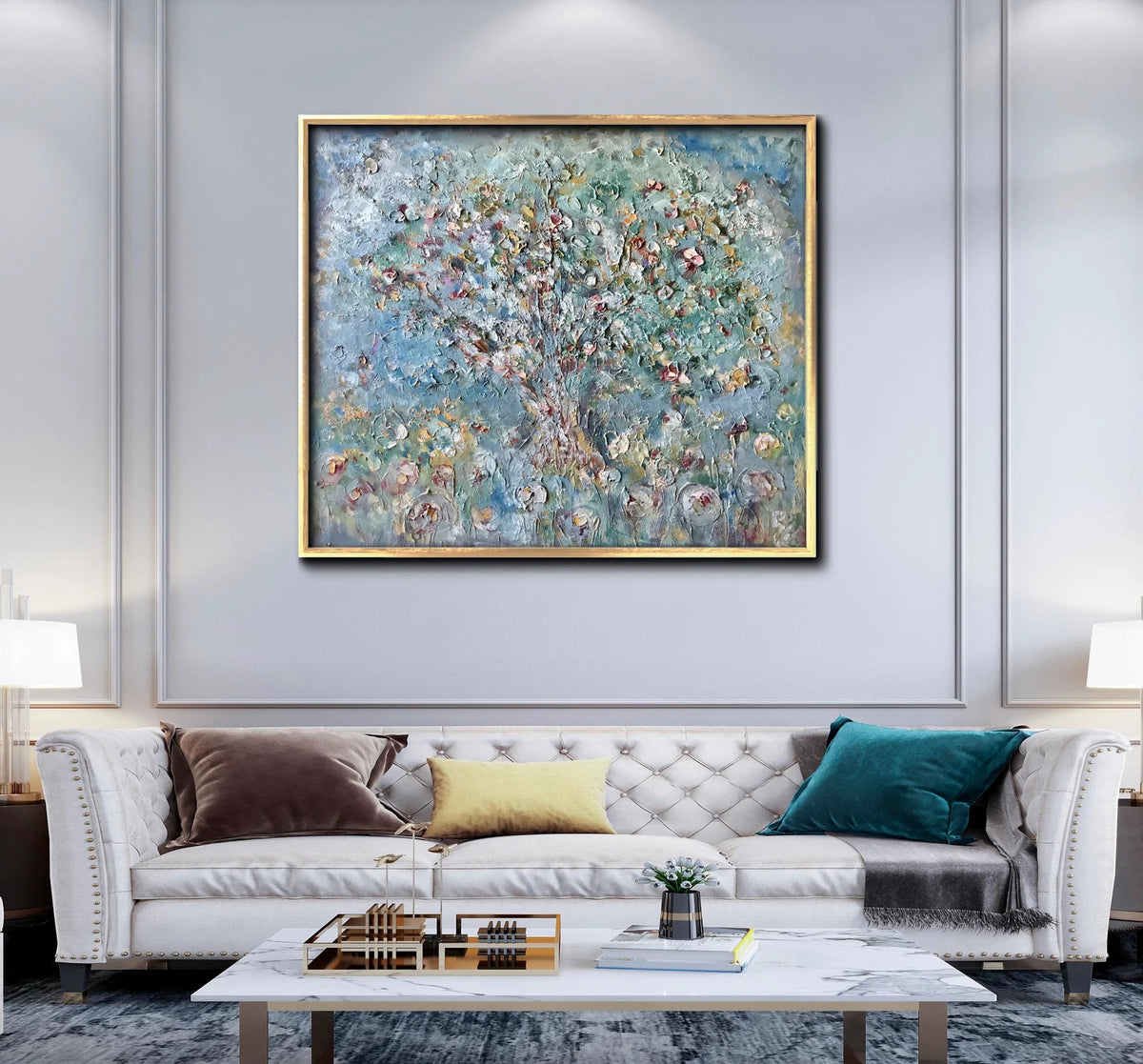 Apple tree large canvas