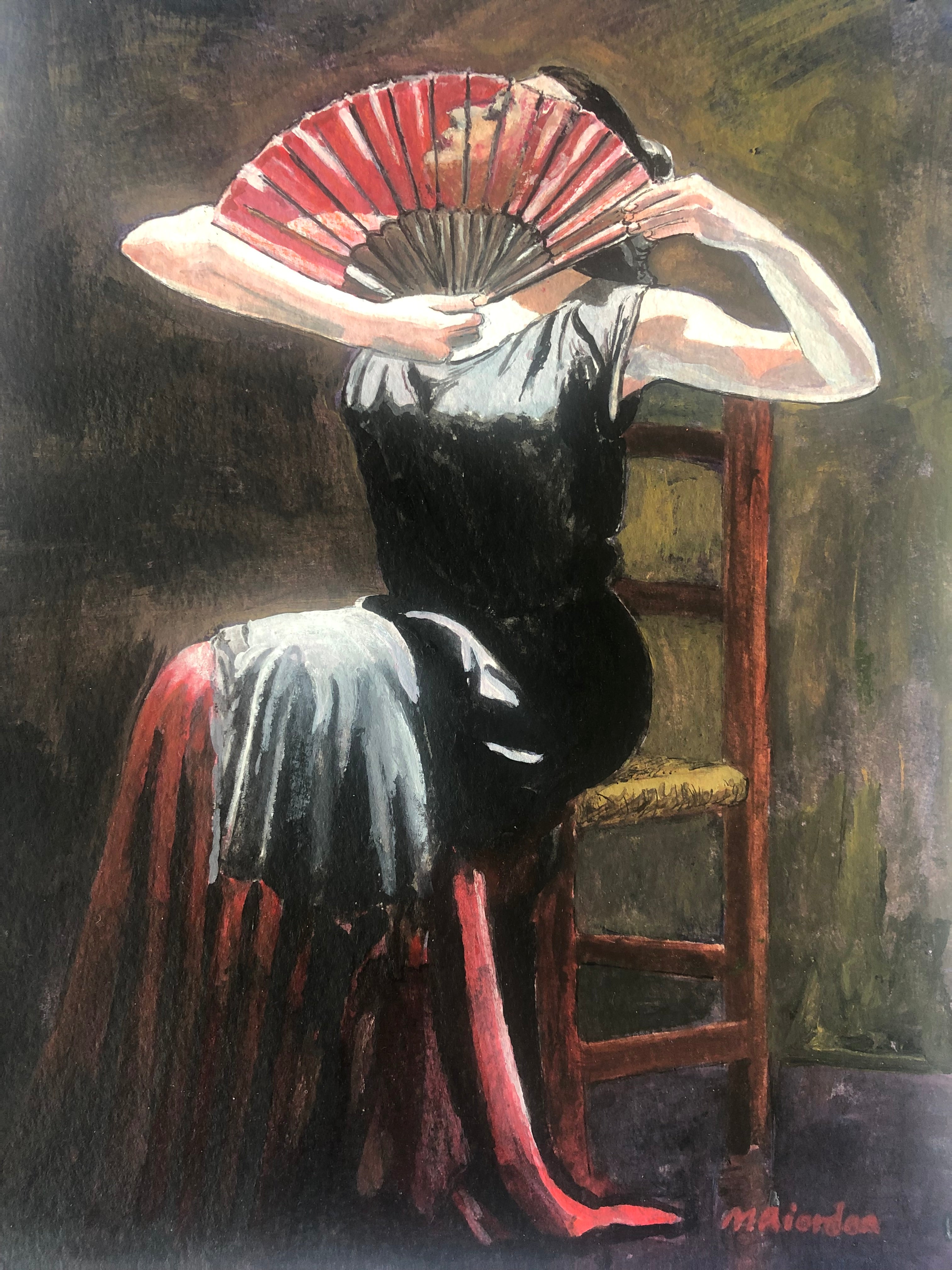 Spanish Lady with Fan