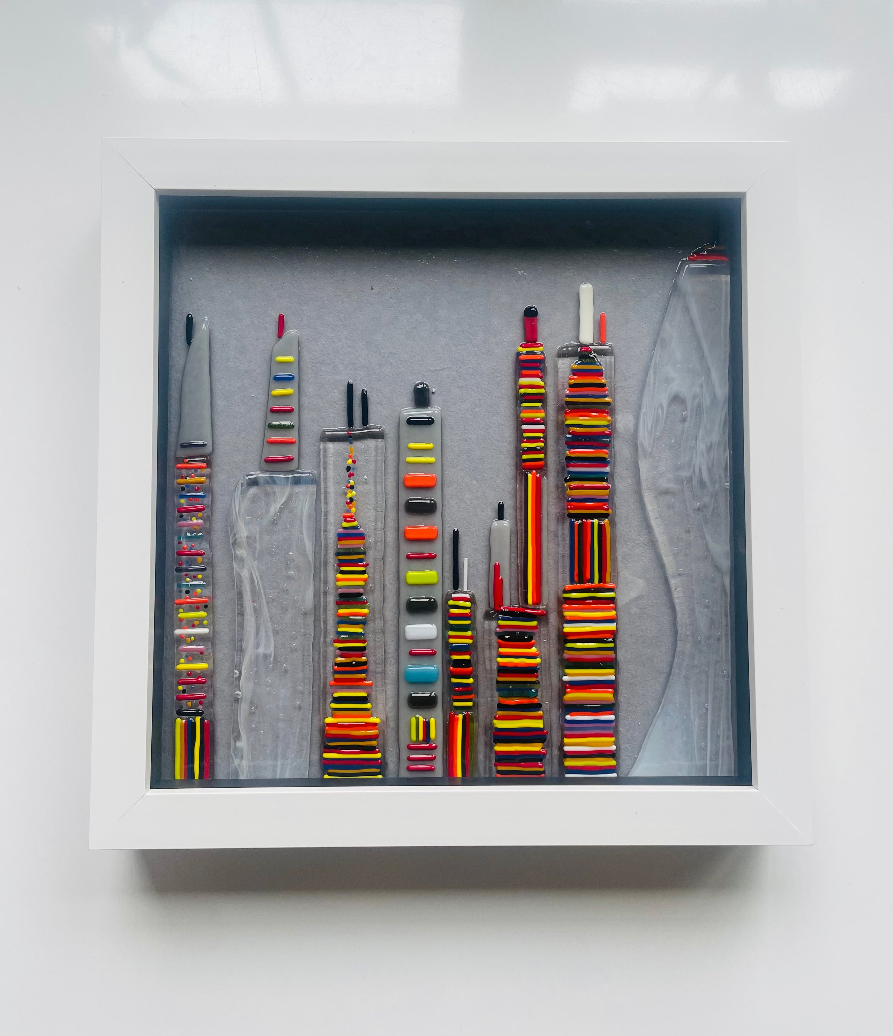 City Glass Art Framed