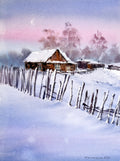 Winter morning. Village #3