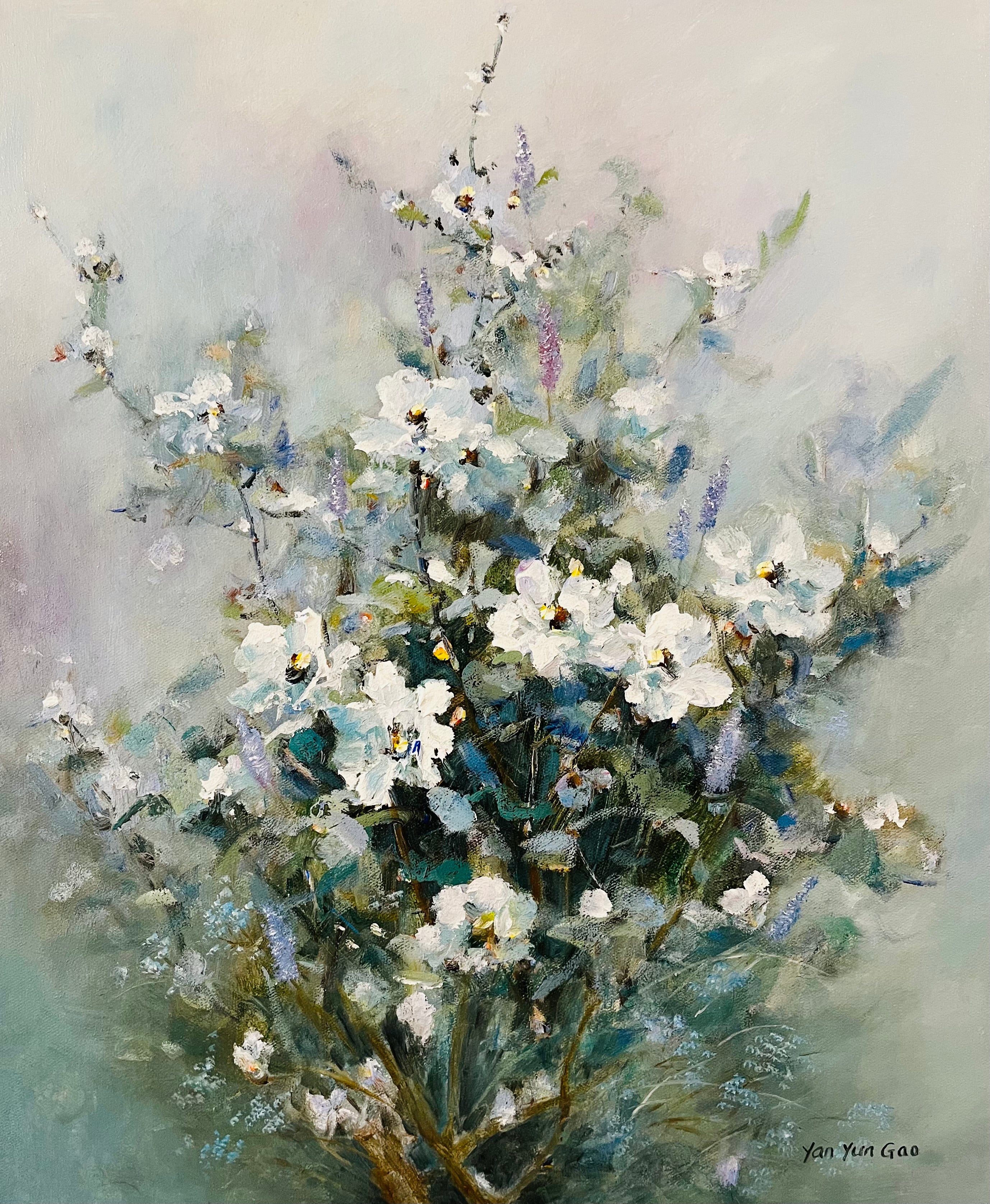 White Roses at Dawn