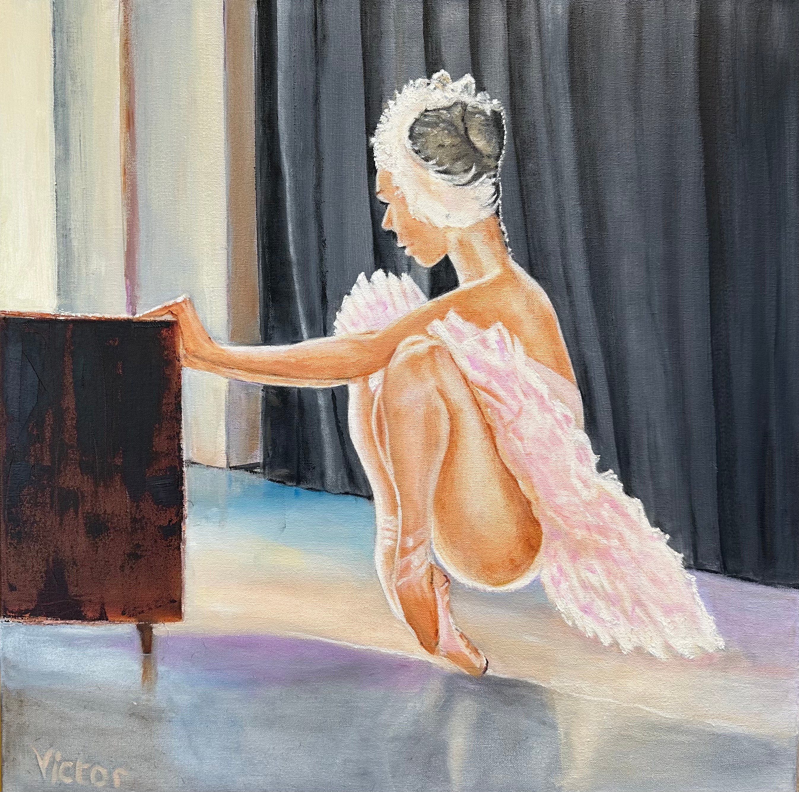Swan in the wings. Theatre