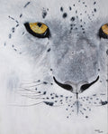 "Ghost of the Mountains" original snow leopard painting