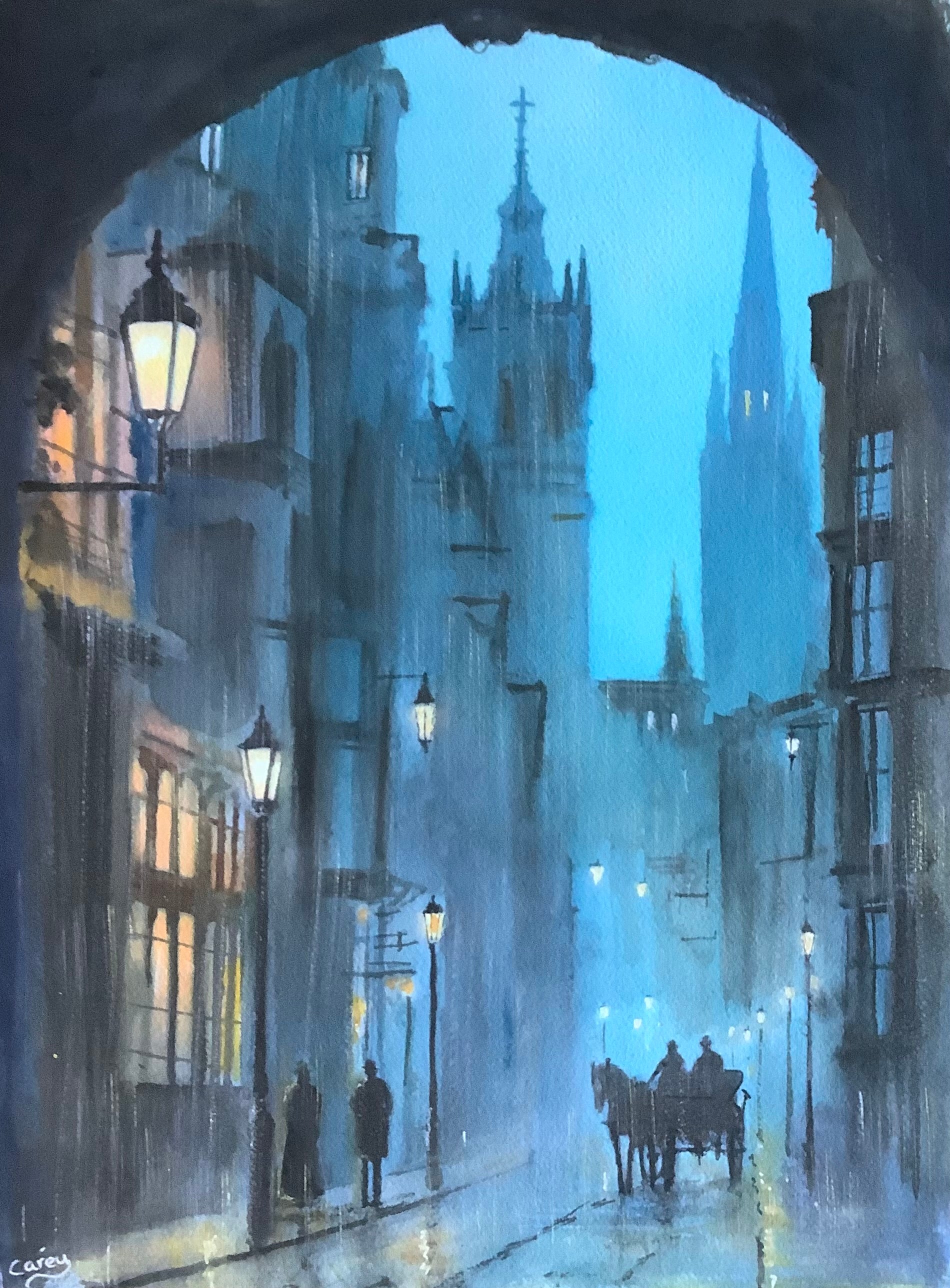 Old city scene