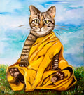 Buddhist cat bringing peace and tranquility of mind