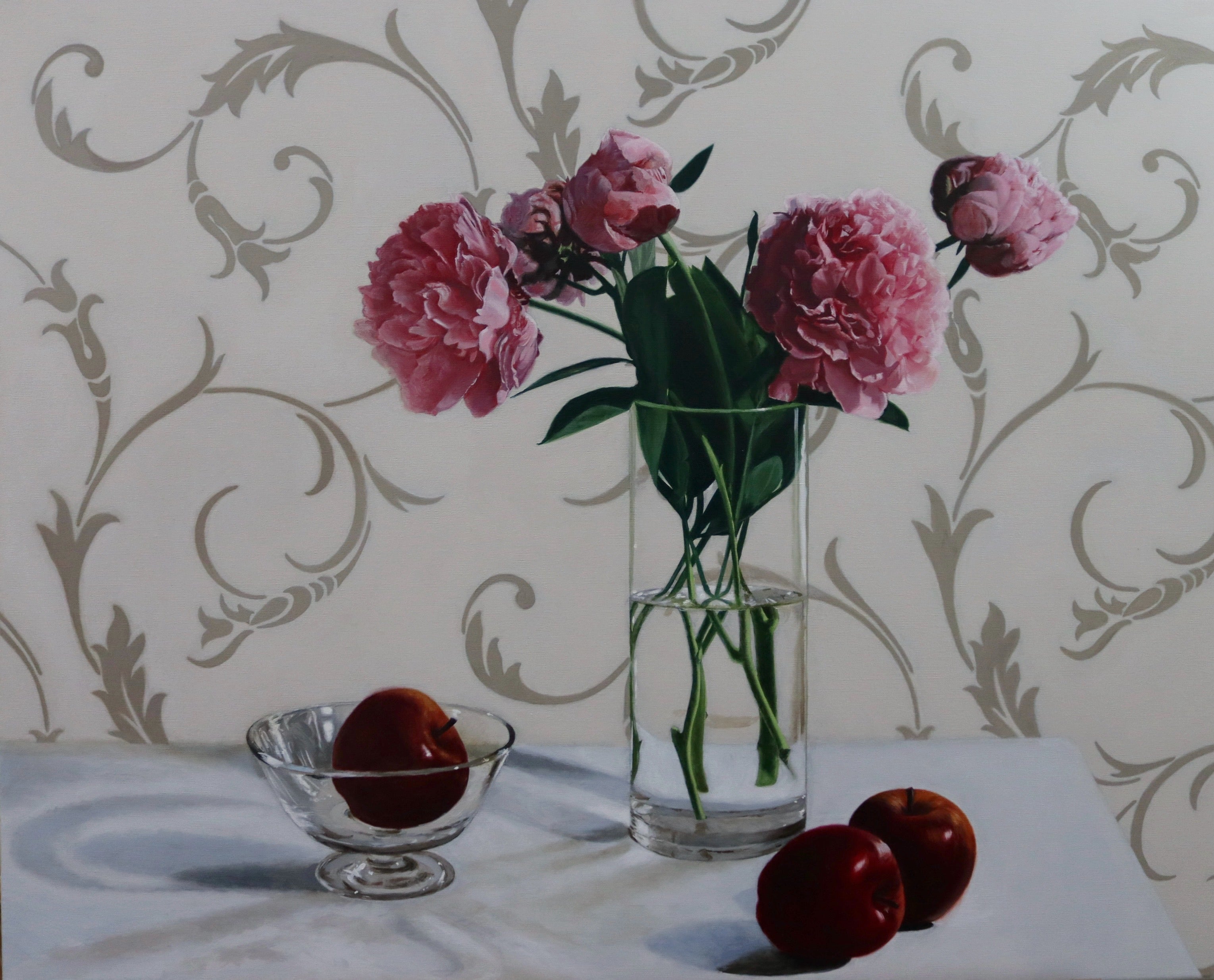 Peonies and crimson