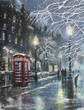 Winter city scene