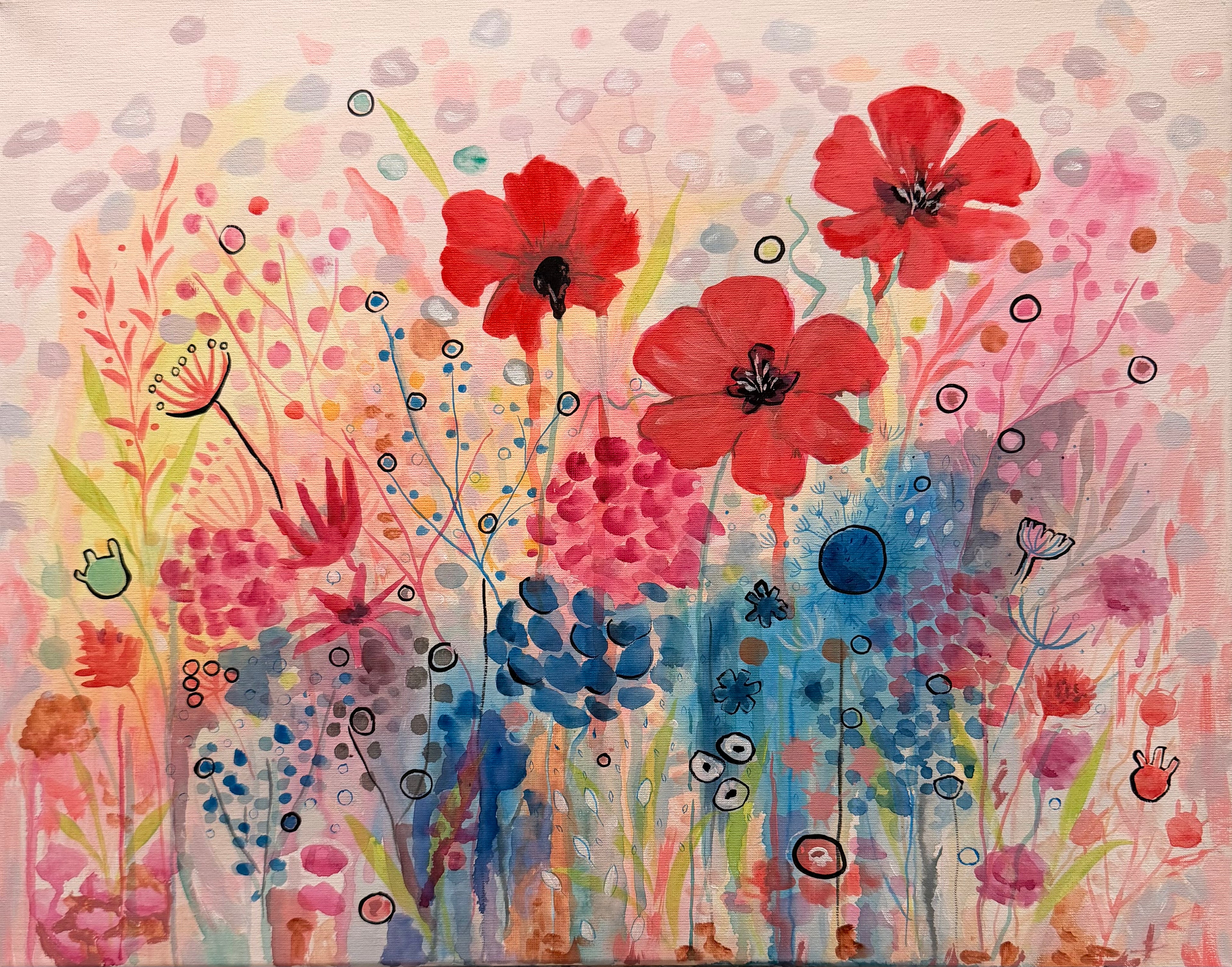 Natures Palette Vibrant Canvas Painting