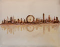 City View Beige Canvas Painting
