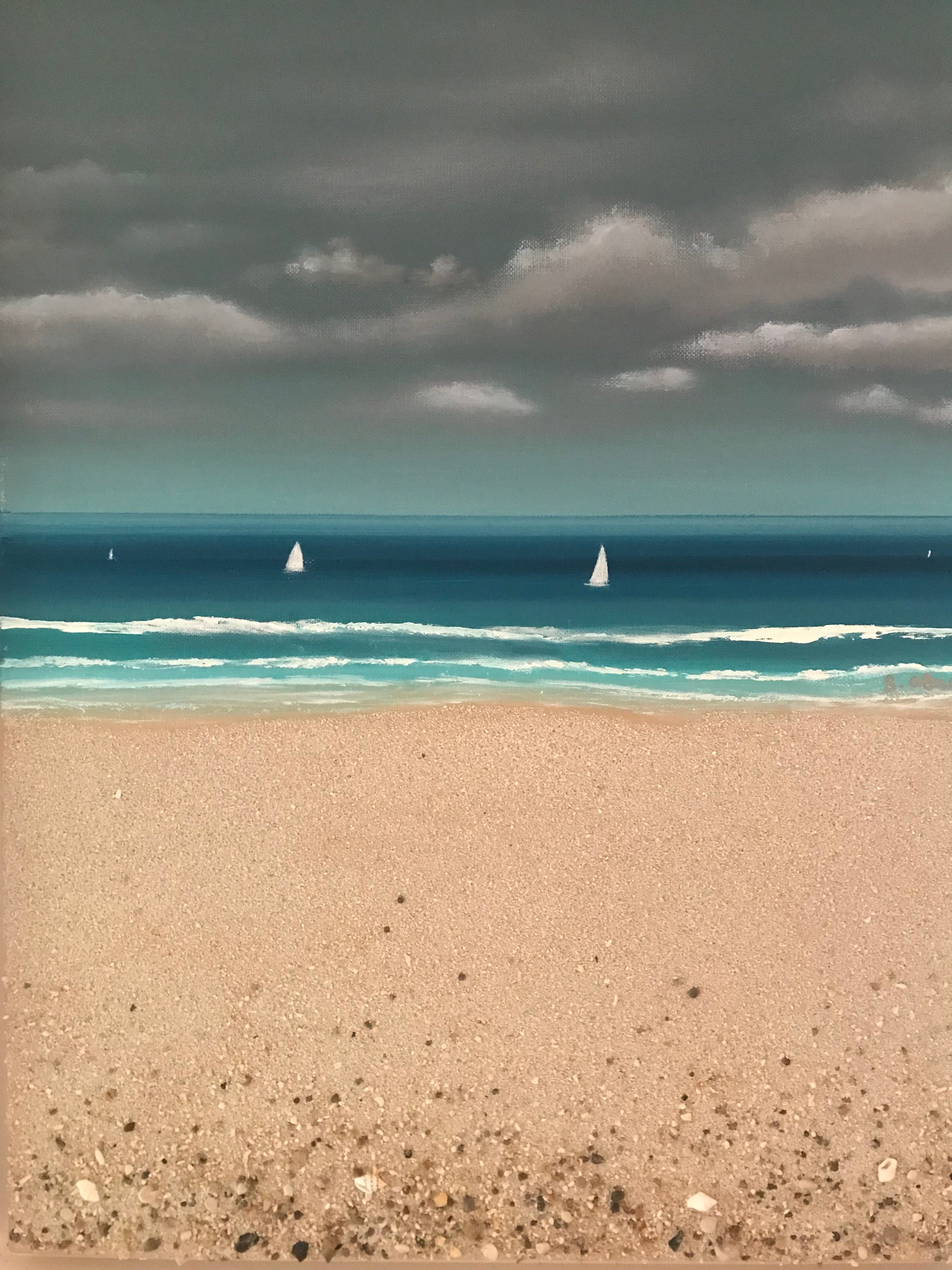 Sails at sea