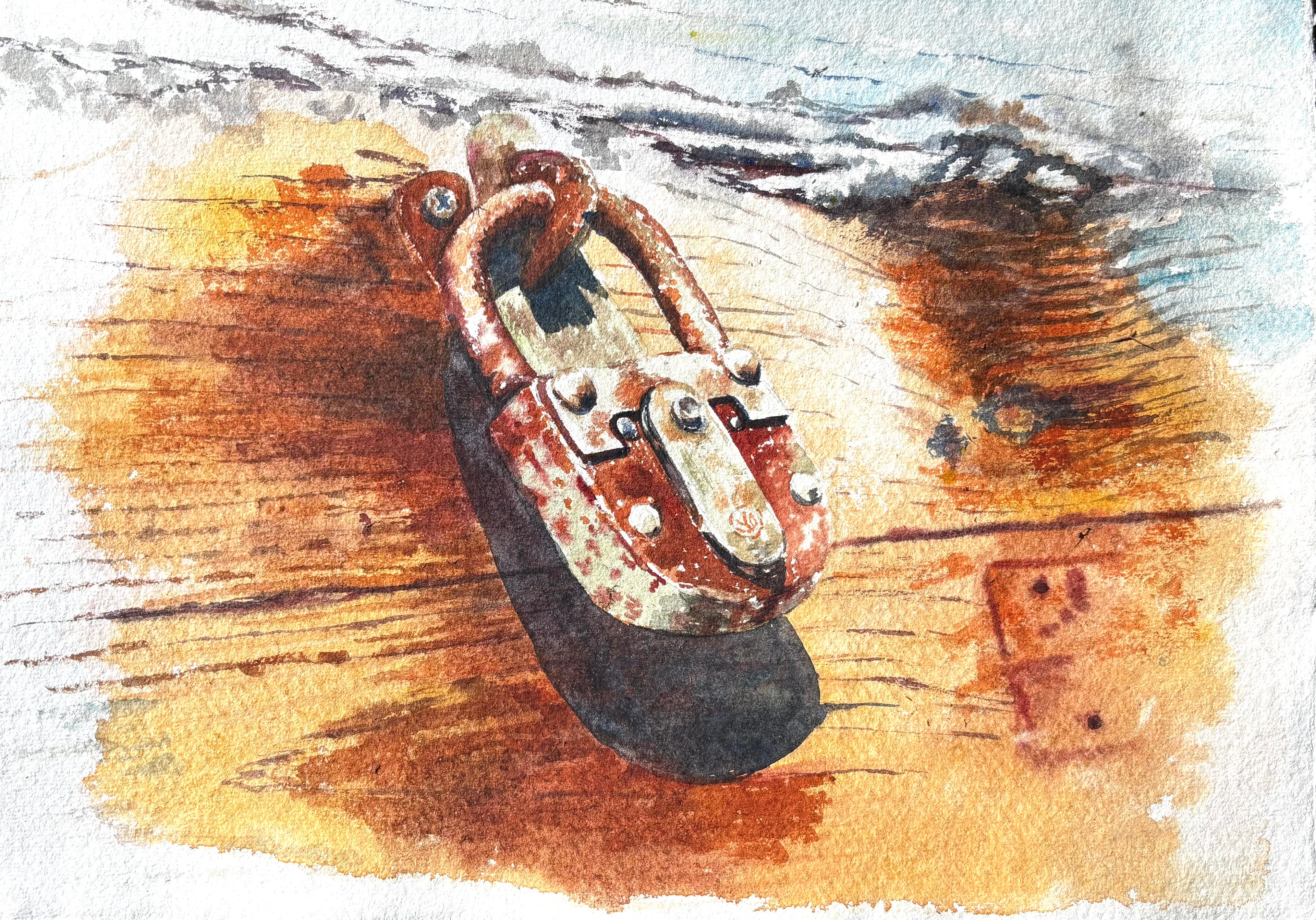 RUSTY OLD PADLOCK