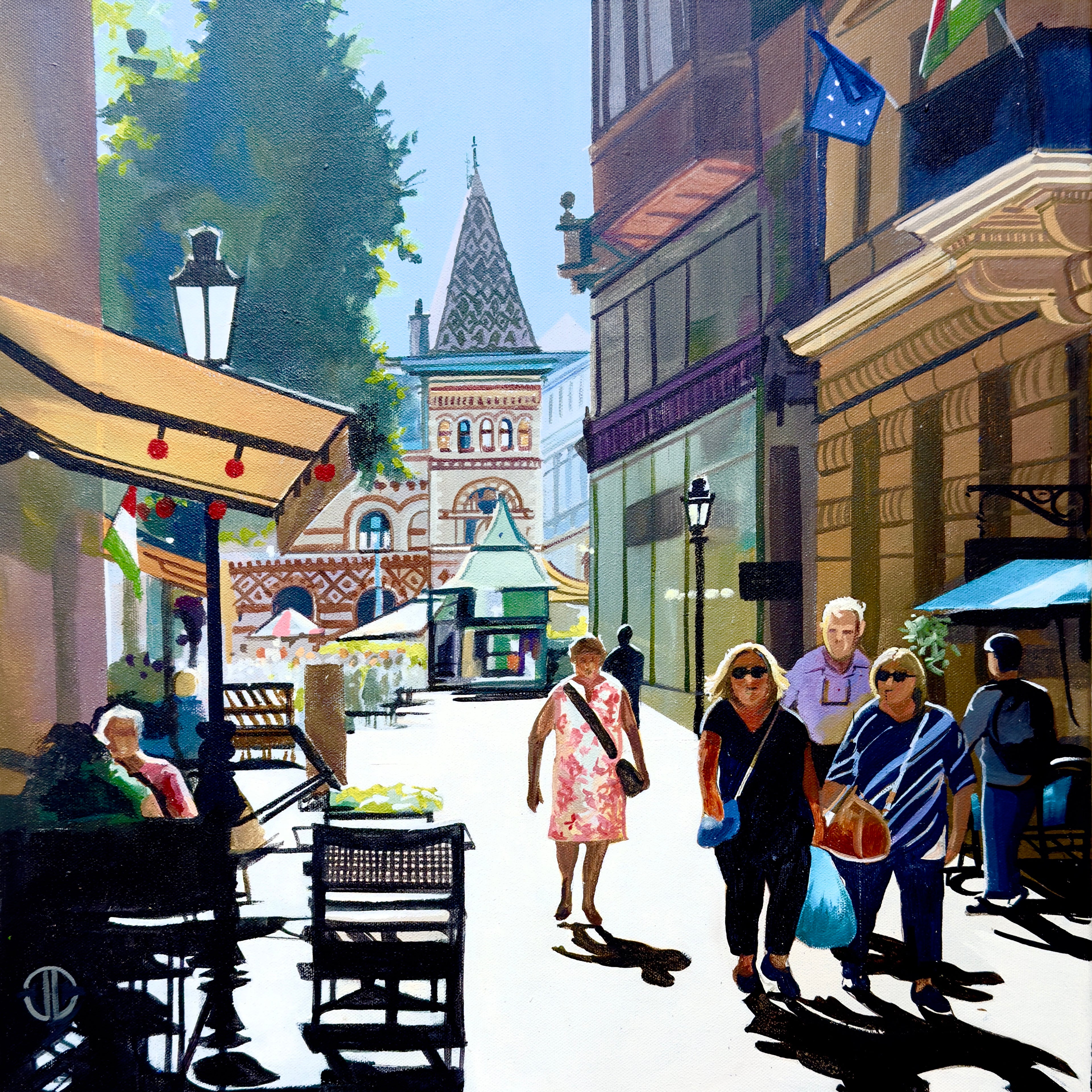 Summer On Vaci Street Budapest