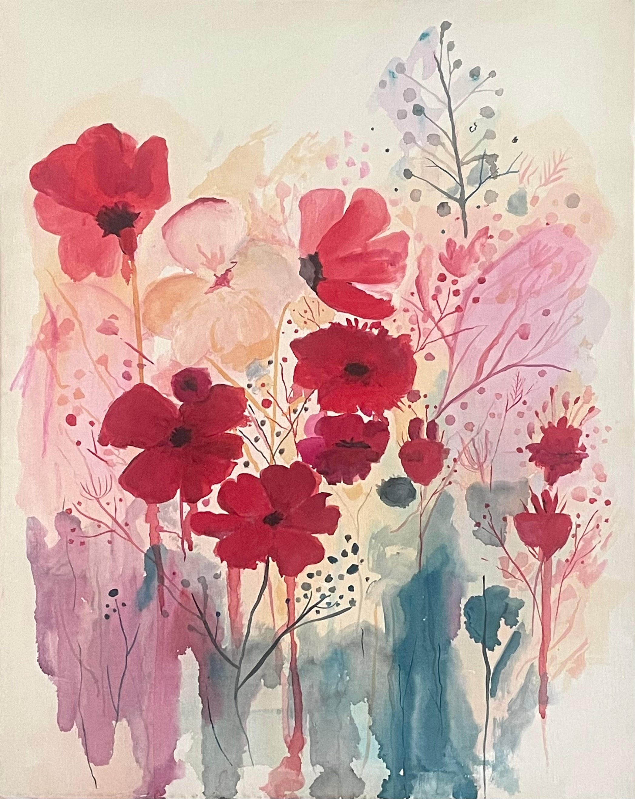 Flower Bloom Canvas Painting