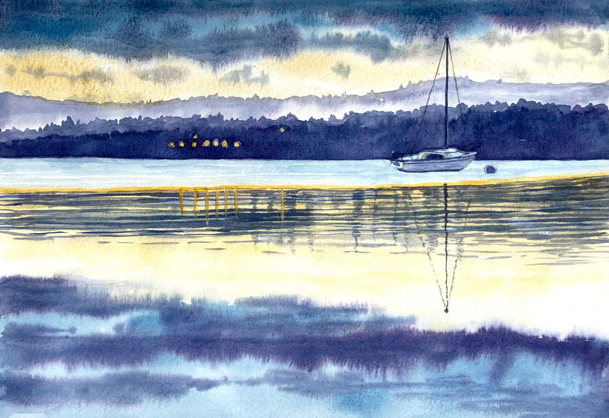 BOAT AT DAWN