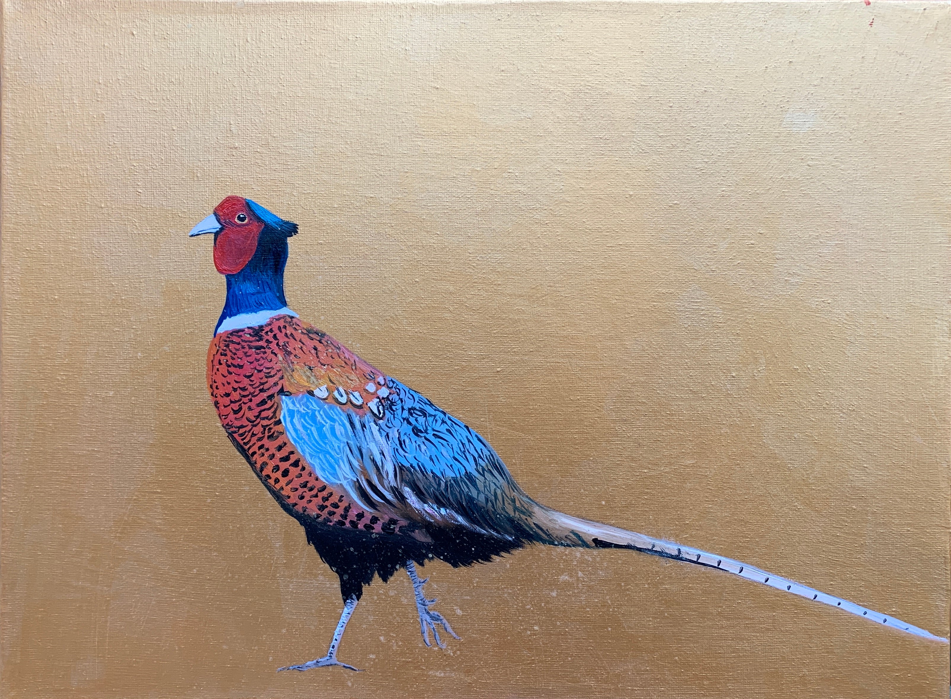 Take a walk on the Wild Side ~ Pheasant on gold
