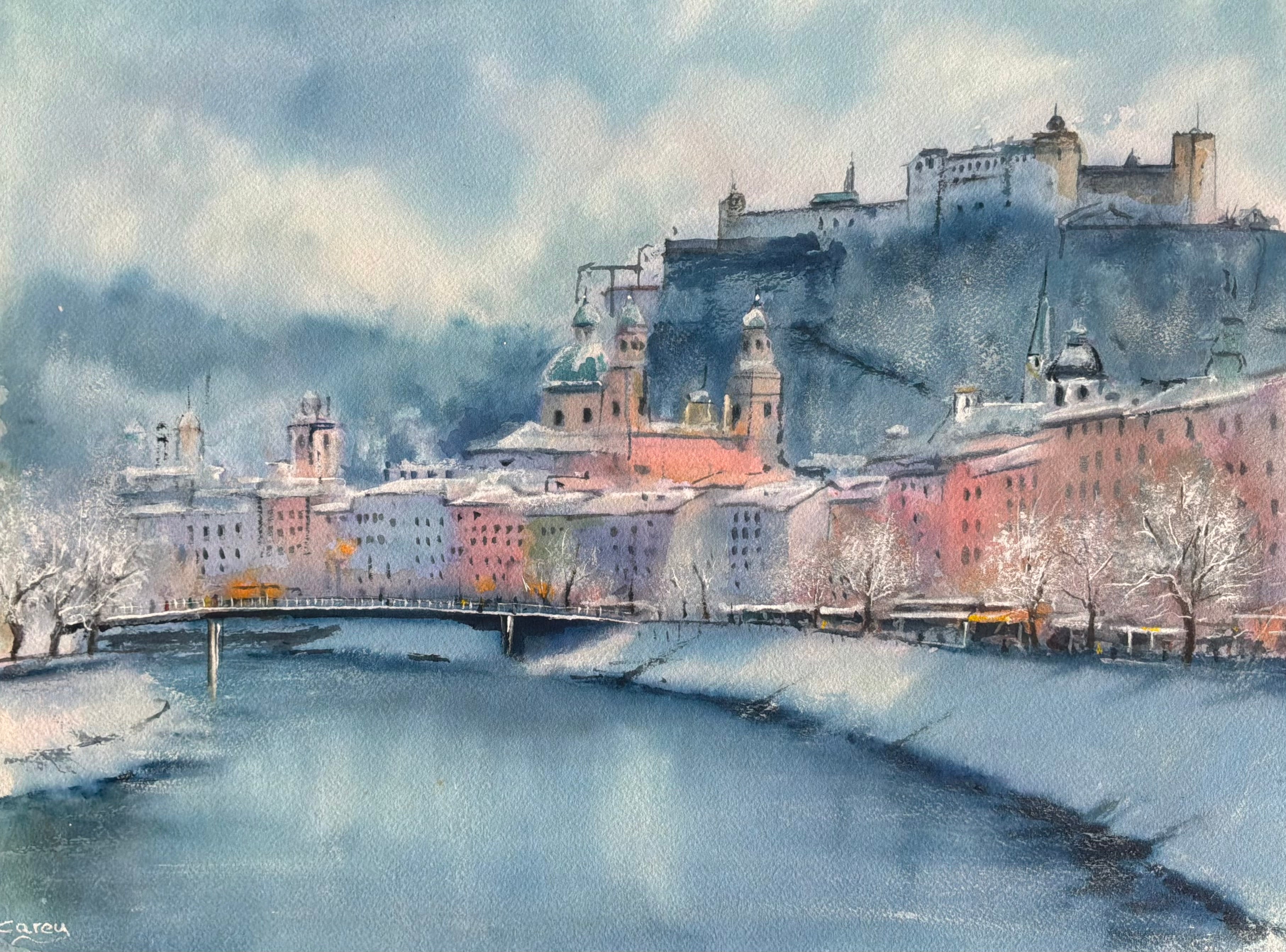 Winter in Salzburg, `Austria