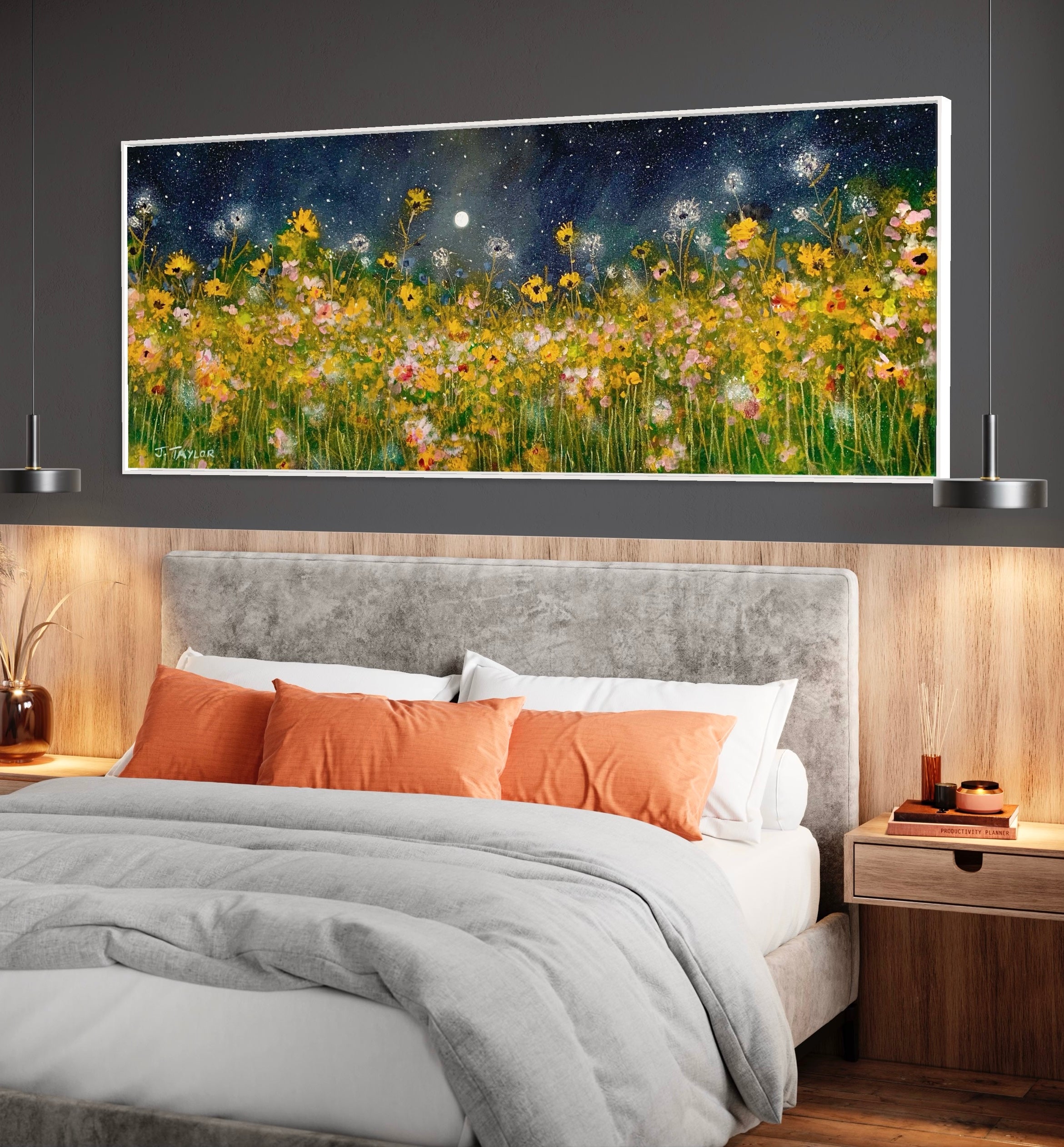 Midnight Garden Blossoms & Dandelions