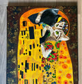 Cats kiss and Gustav Klimt