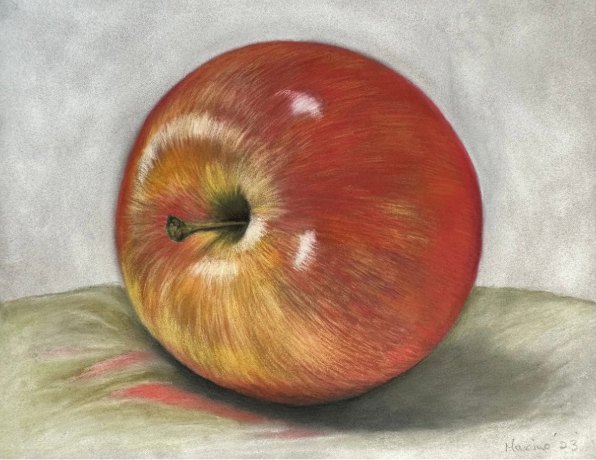 Juicy red apple