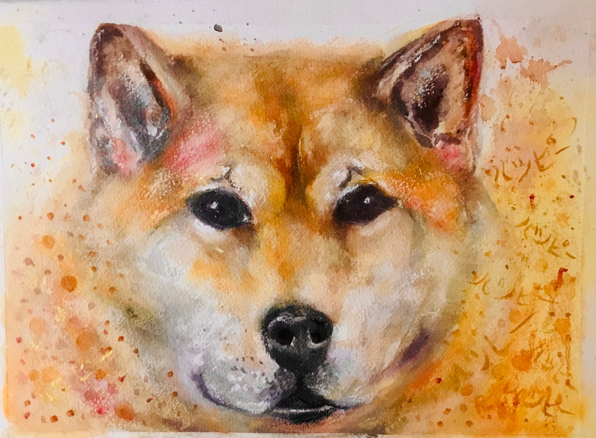 Shiba Inu painting