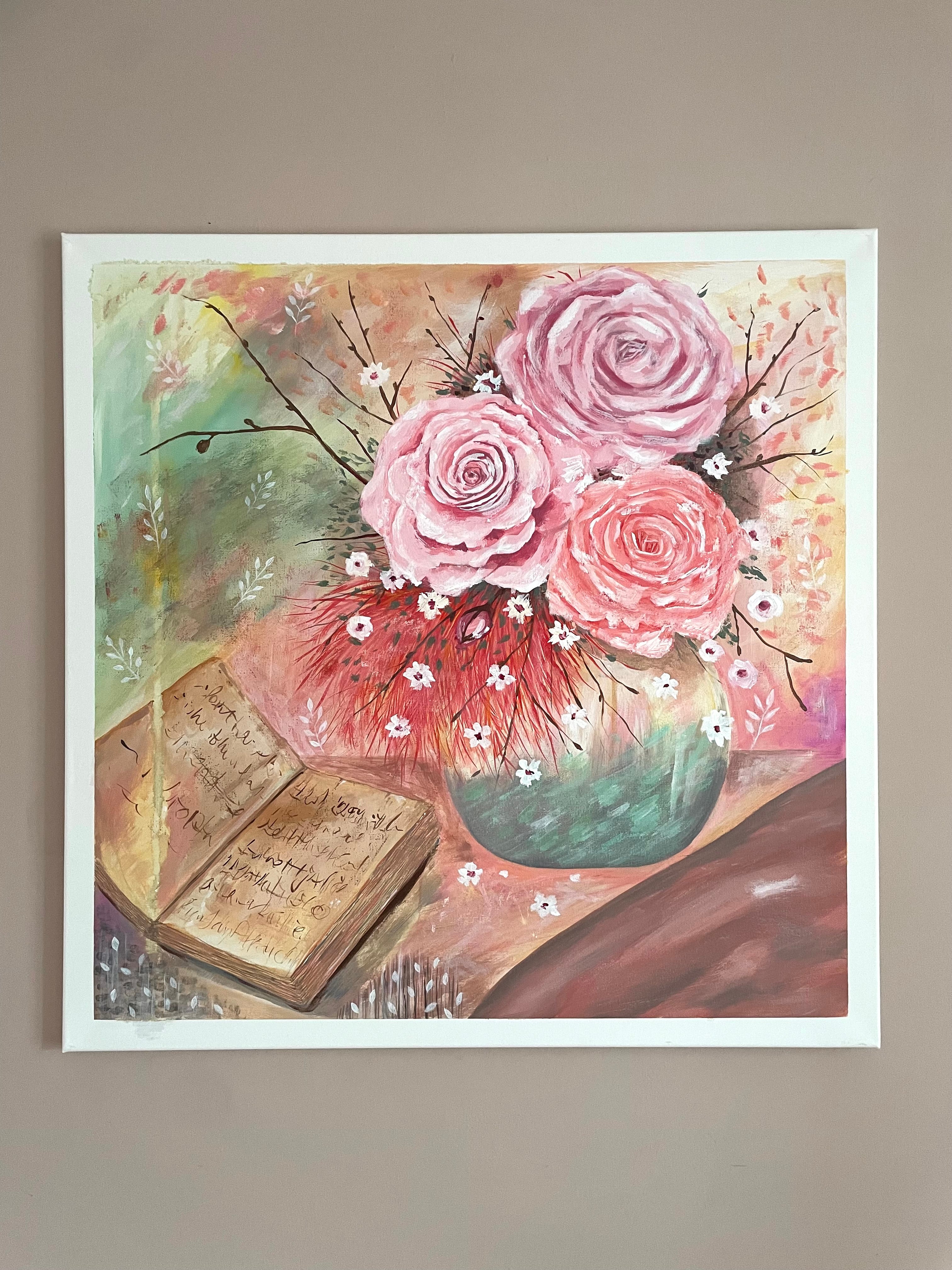Vintage Blooms Canvas Painting