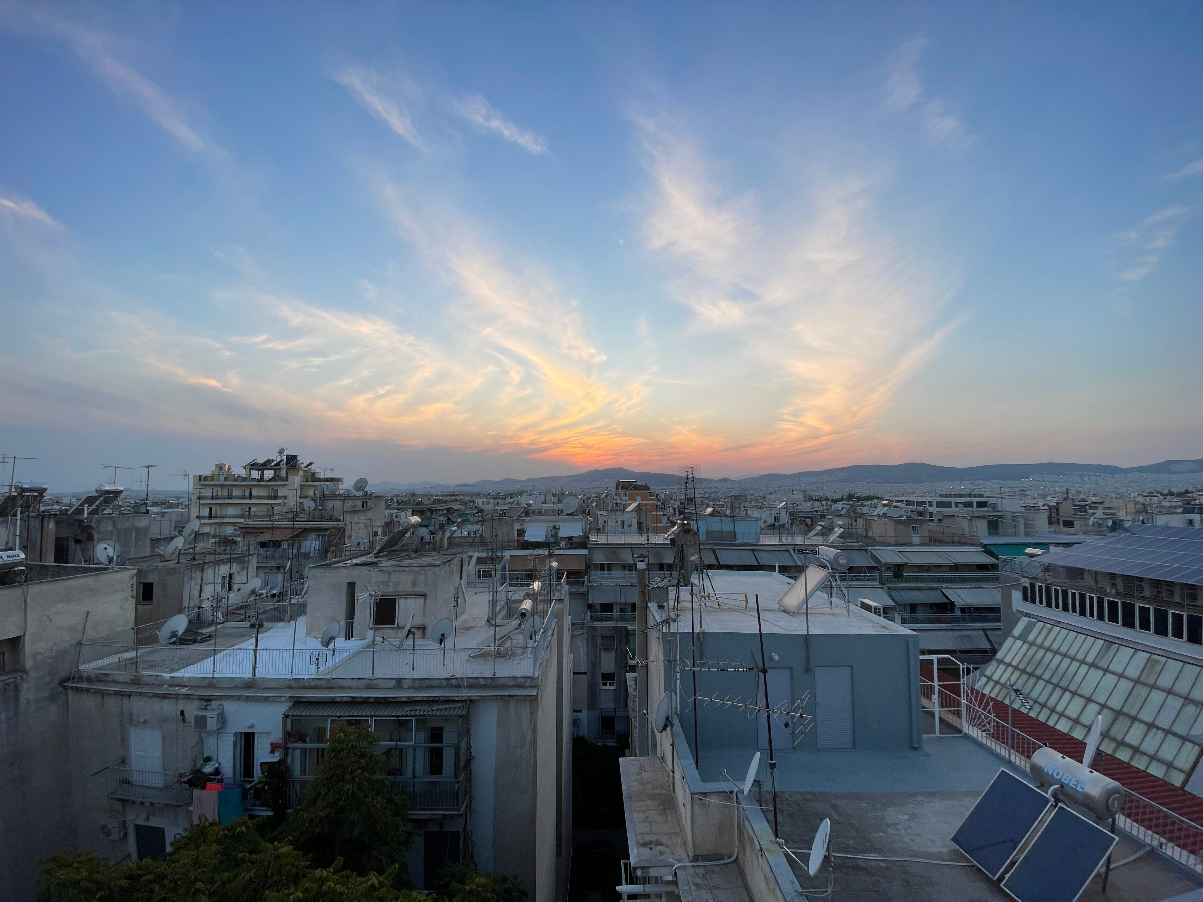 Toward Acharnes, Athens, Greece