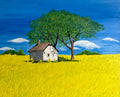 Old Cottage in the tape seed fields