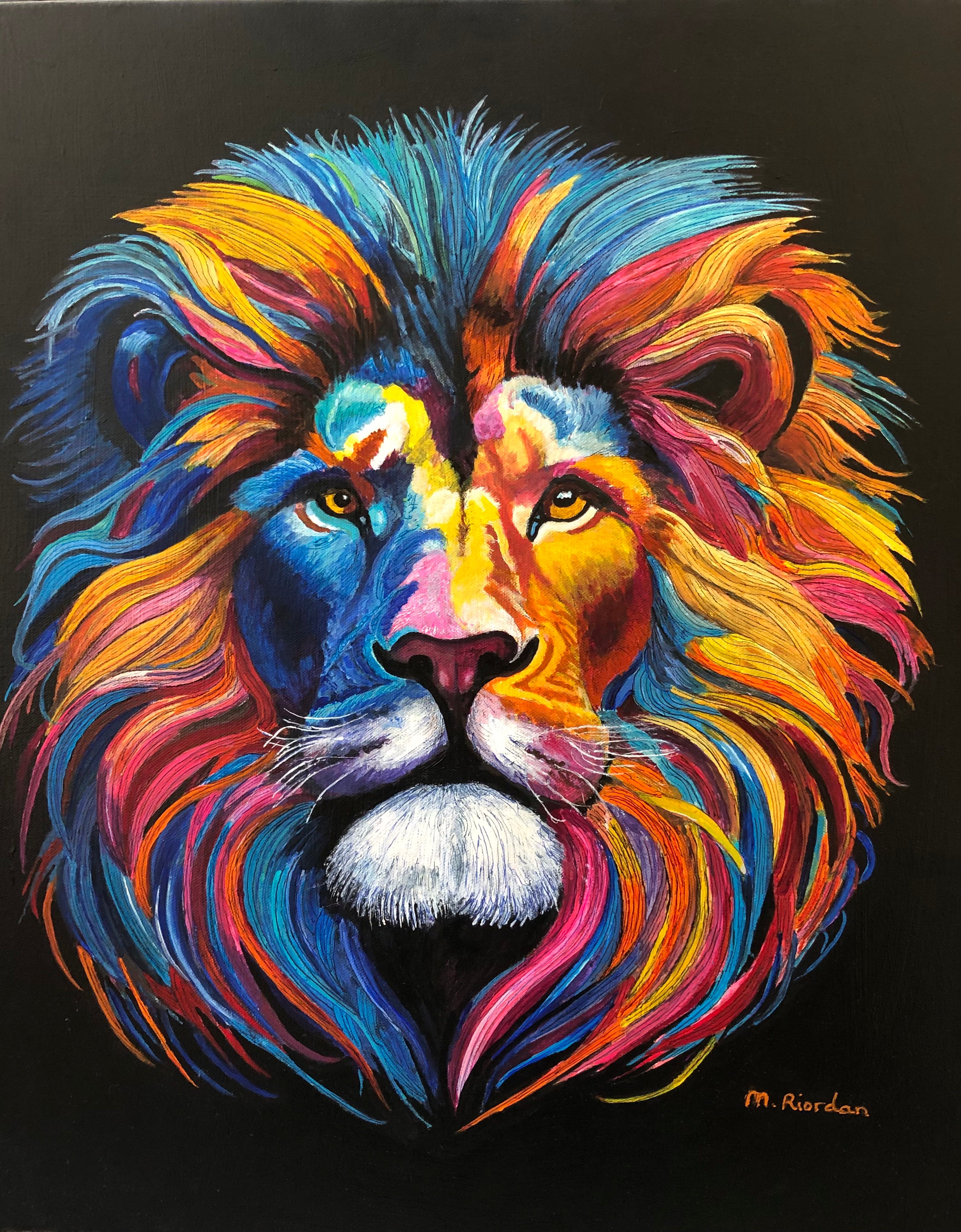 LION FACE FRONT