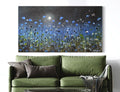 Midnight Garden, Cobalt Blue - Green