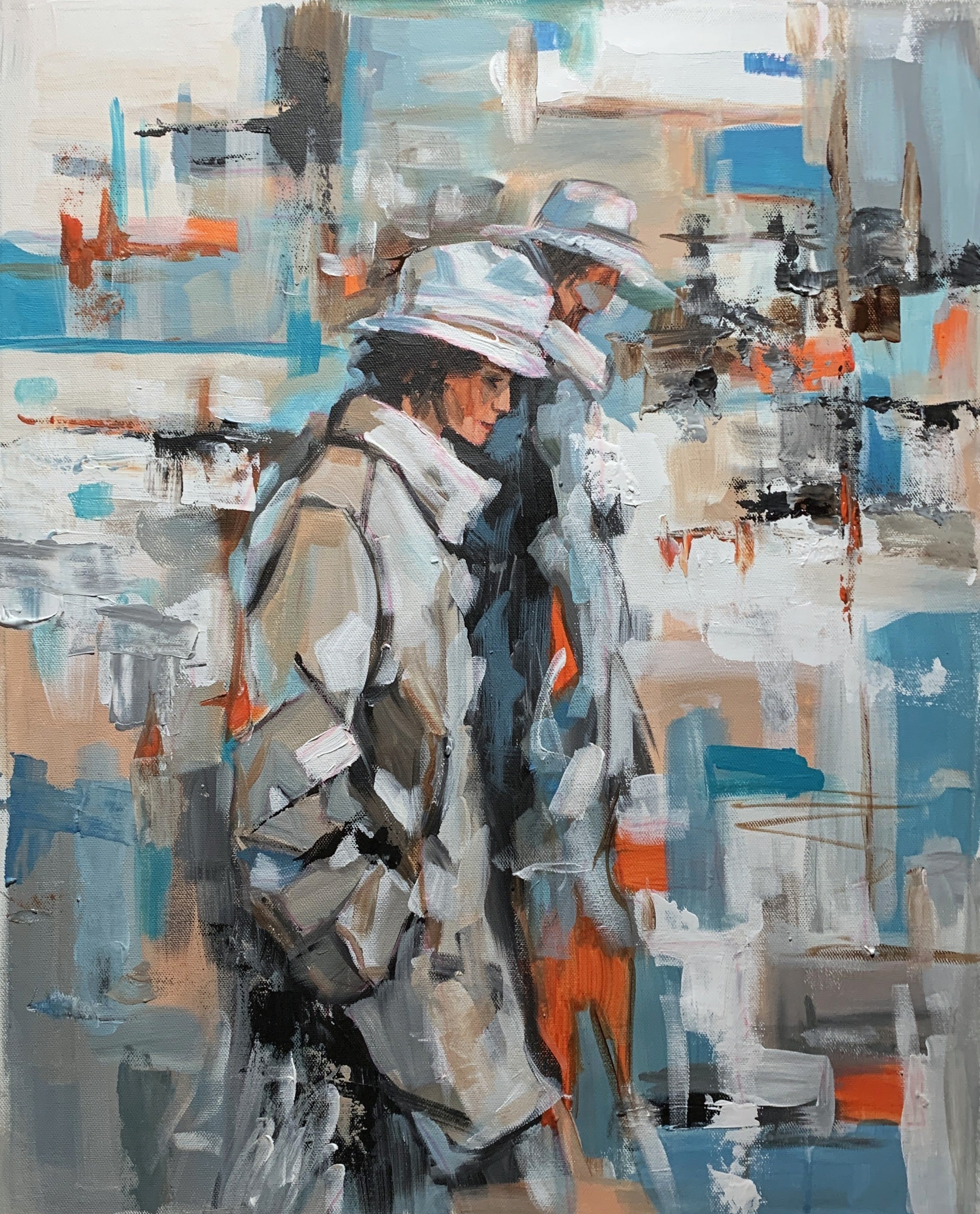 Urban Blue and Grey Walk.