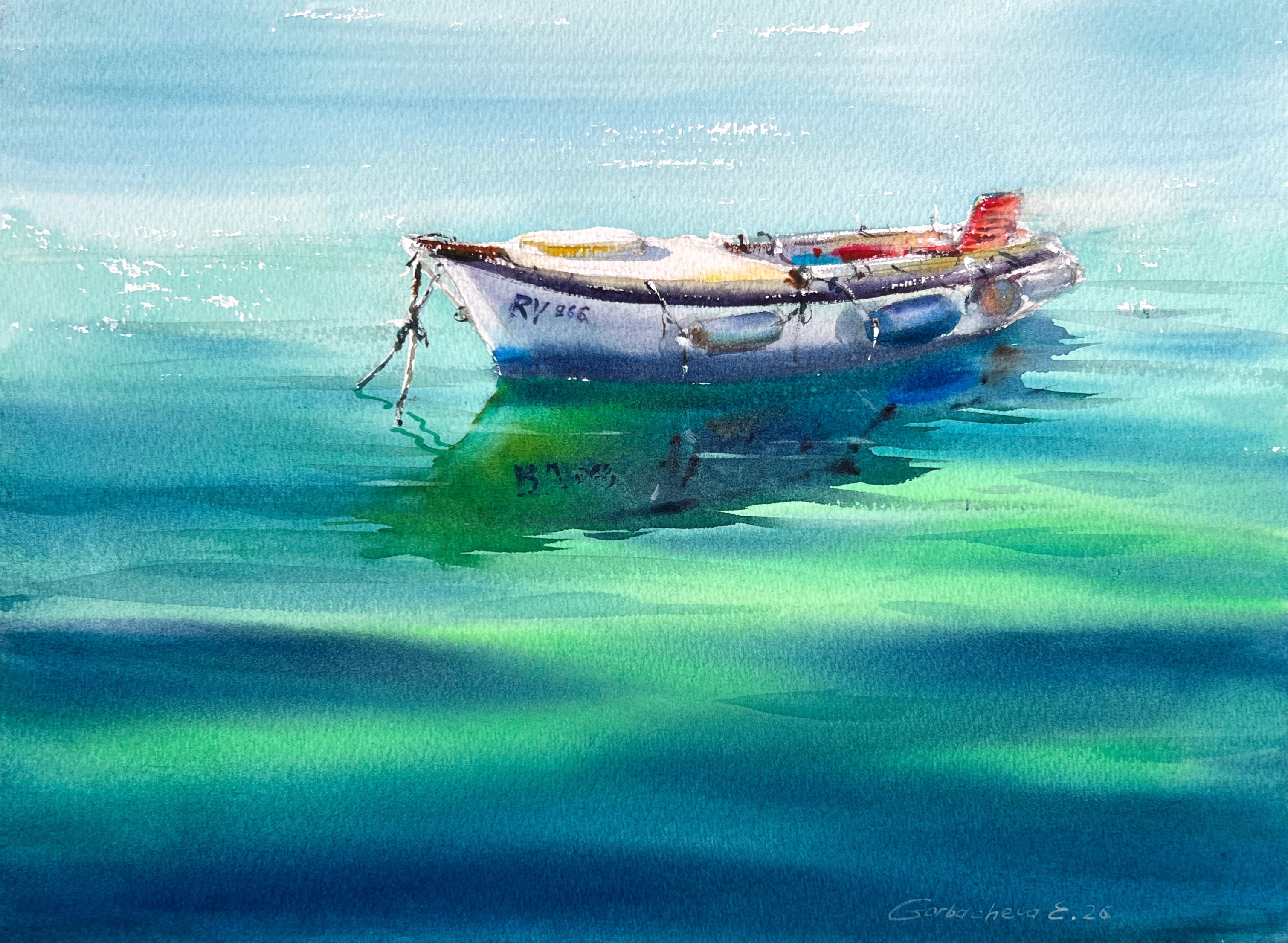 Boat in the Emerald Silence