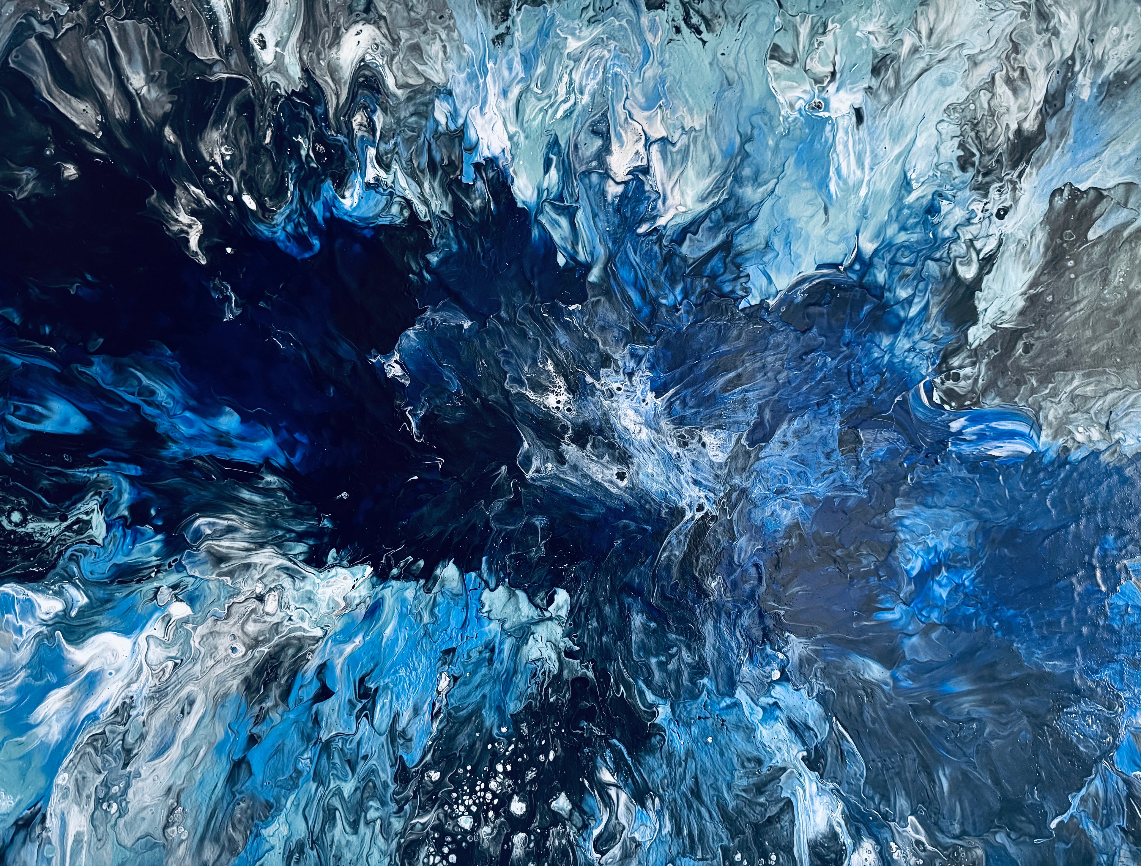Celestial Surge – Deep Sea & Sky Abstract
