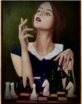 Girl Playing Chess