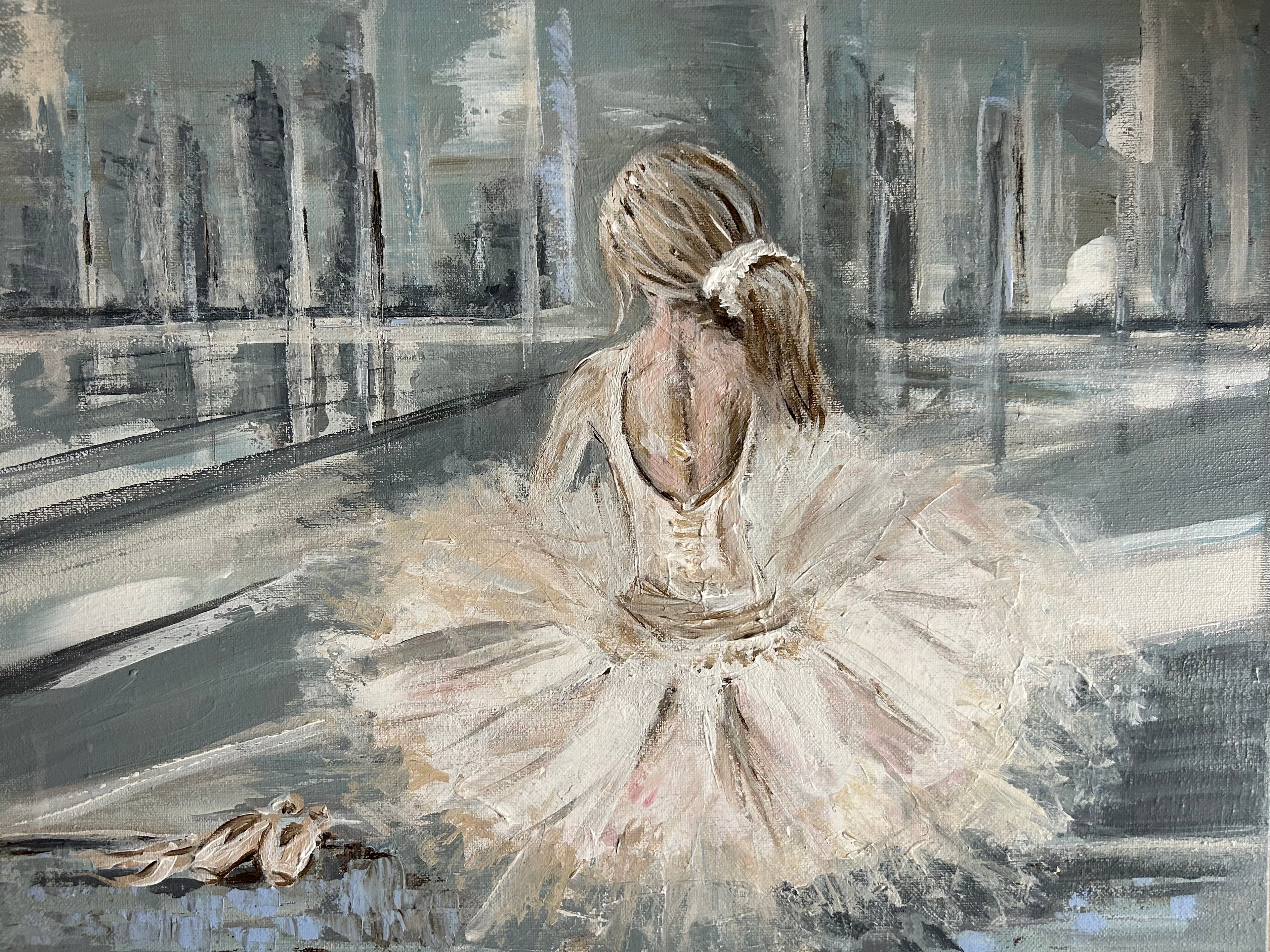Ballerina and the city.