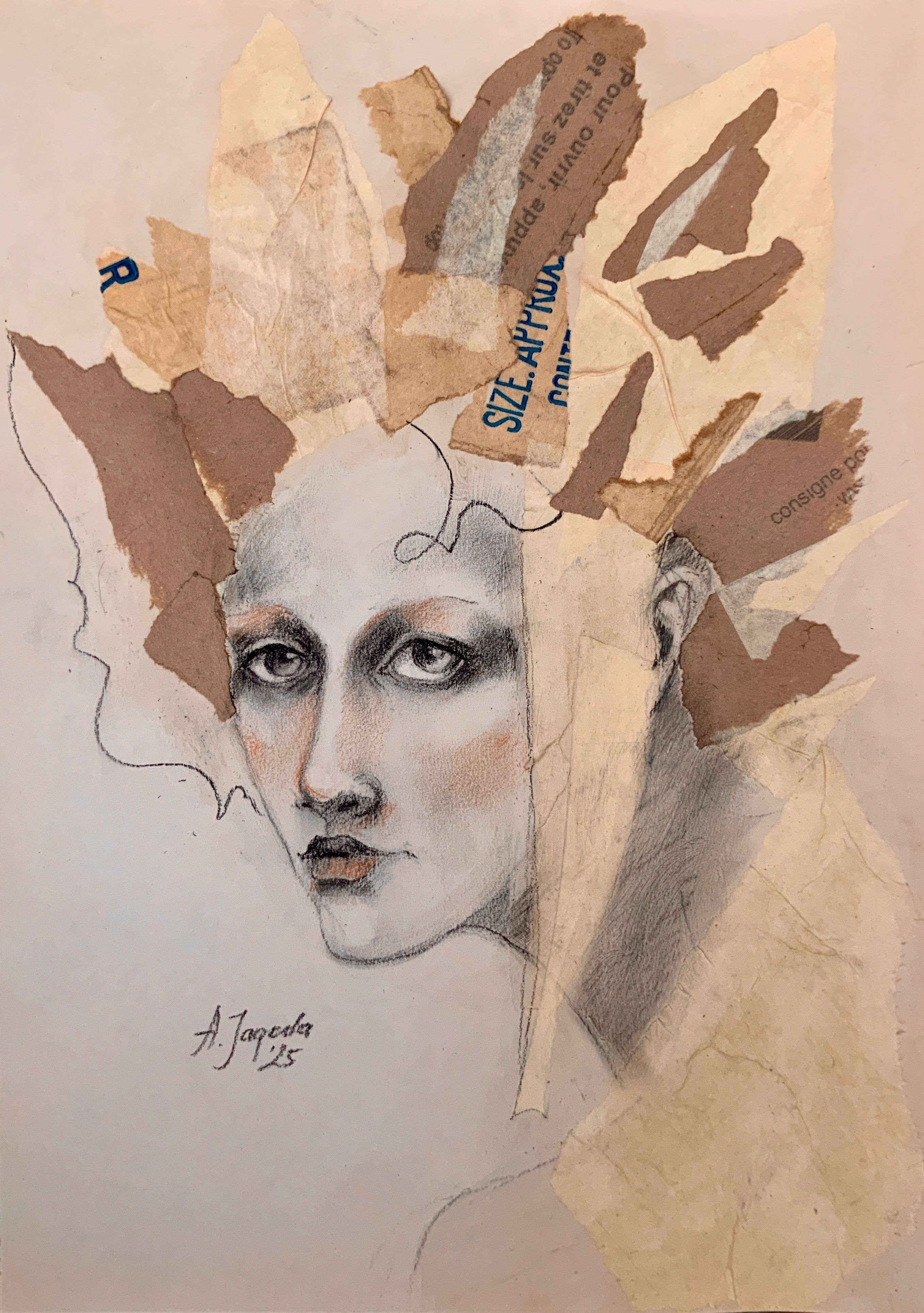Fragments of Thought - woman face