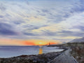 Sunset on the sea Lighthouse