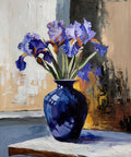 Purple Iris Still Life.