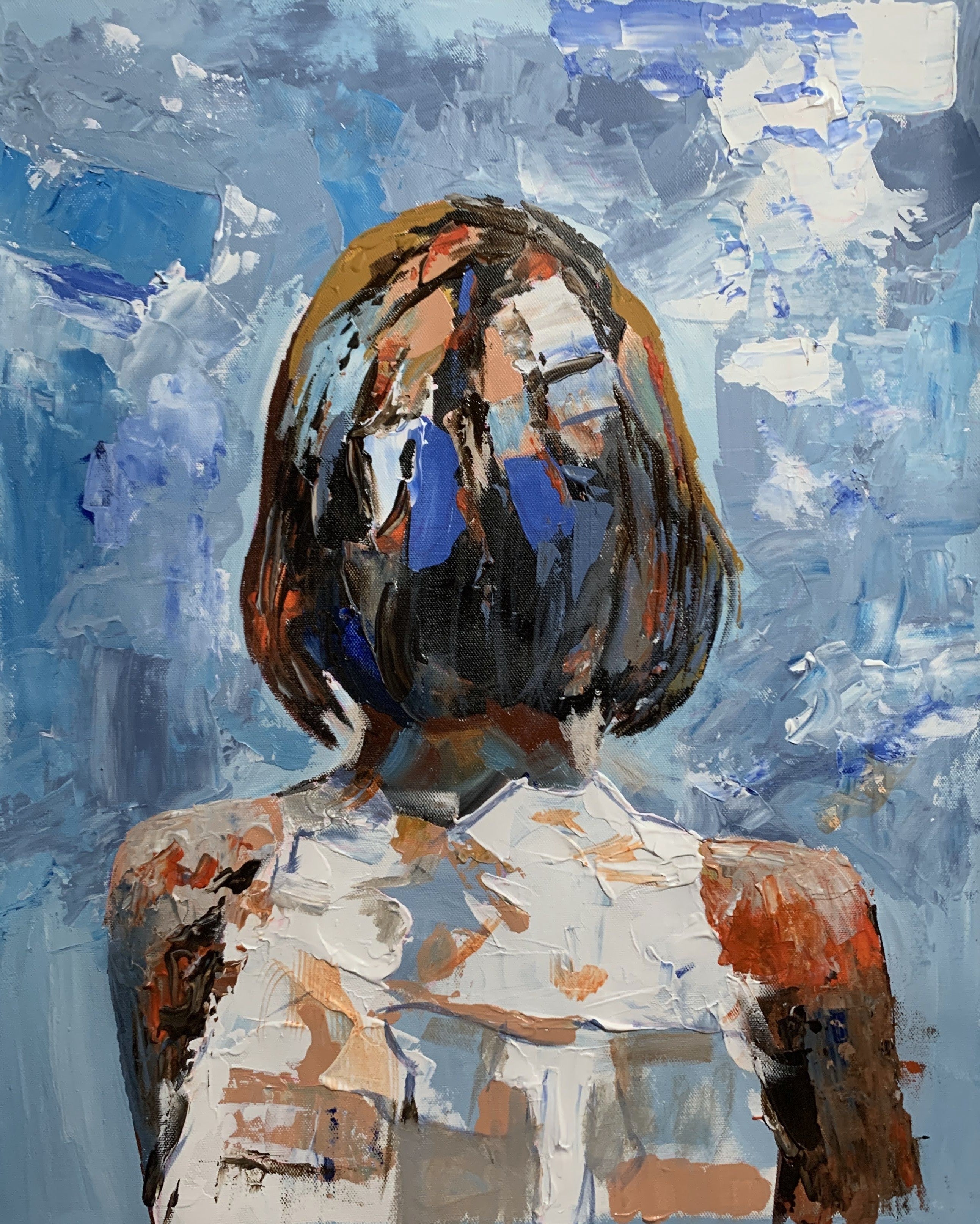 Solitude. Woman Portrait.