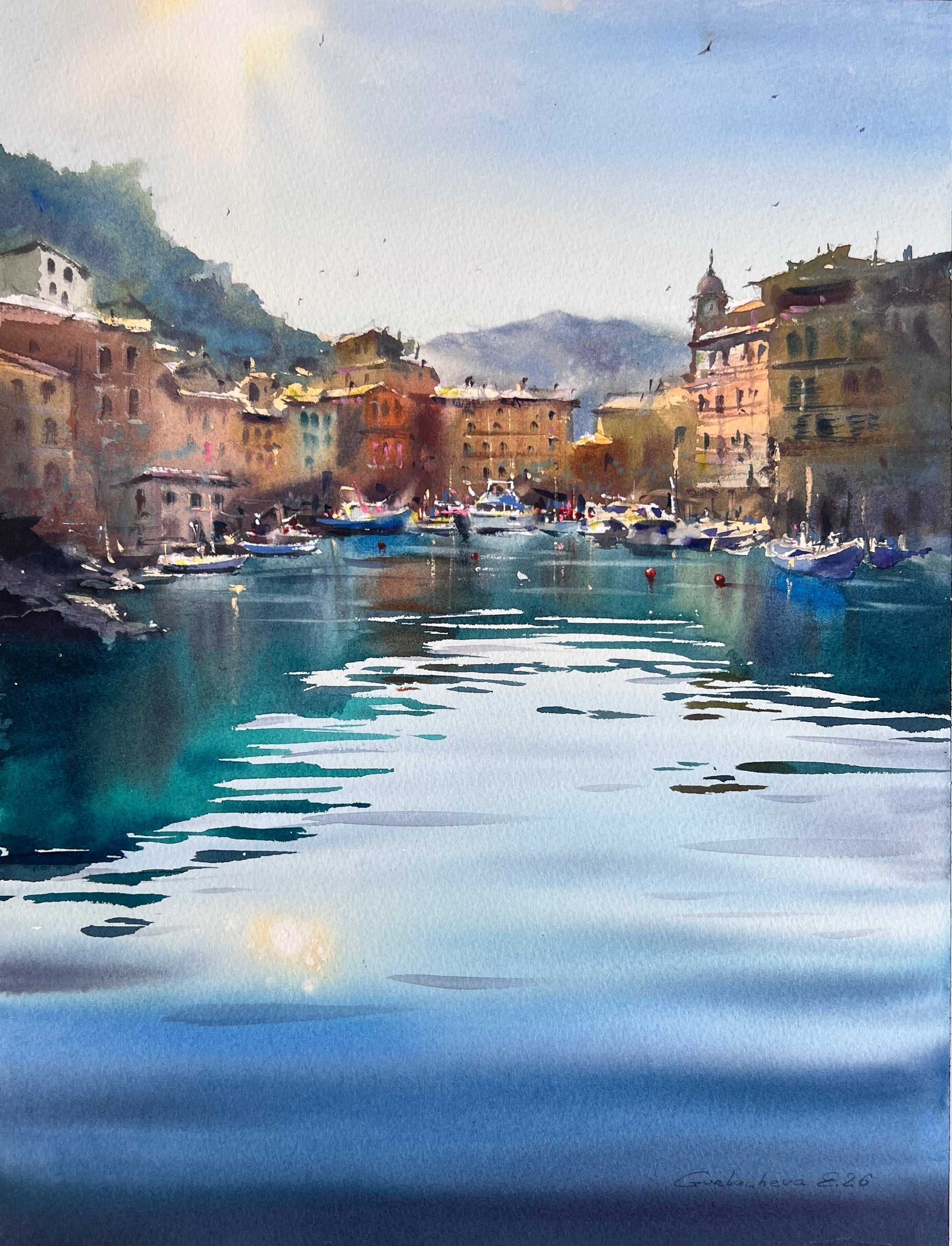 Blue Italian Morning. Camogli #2