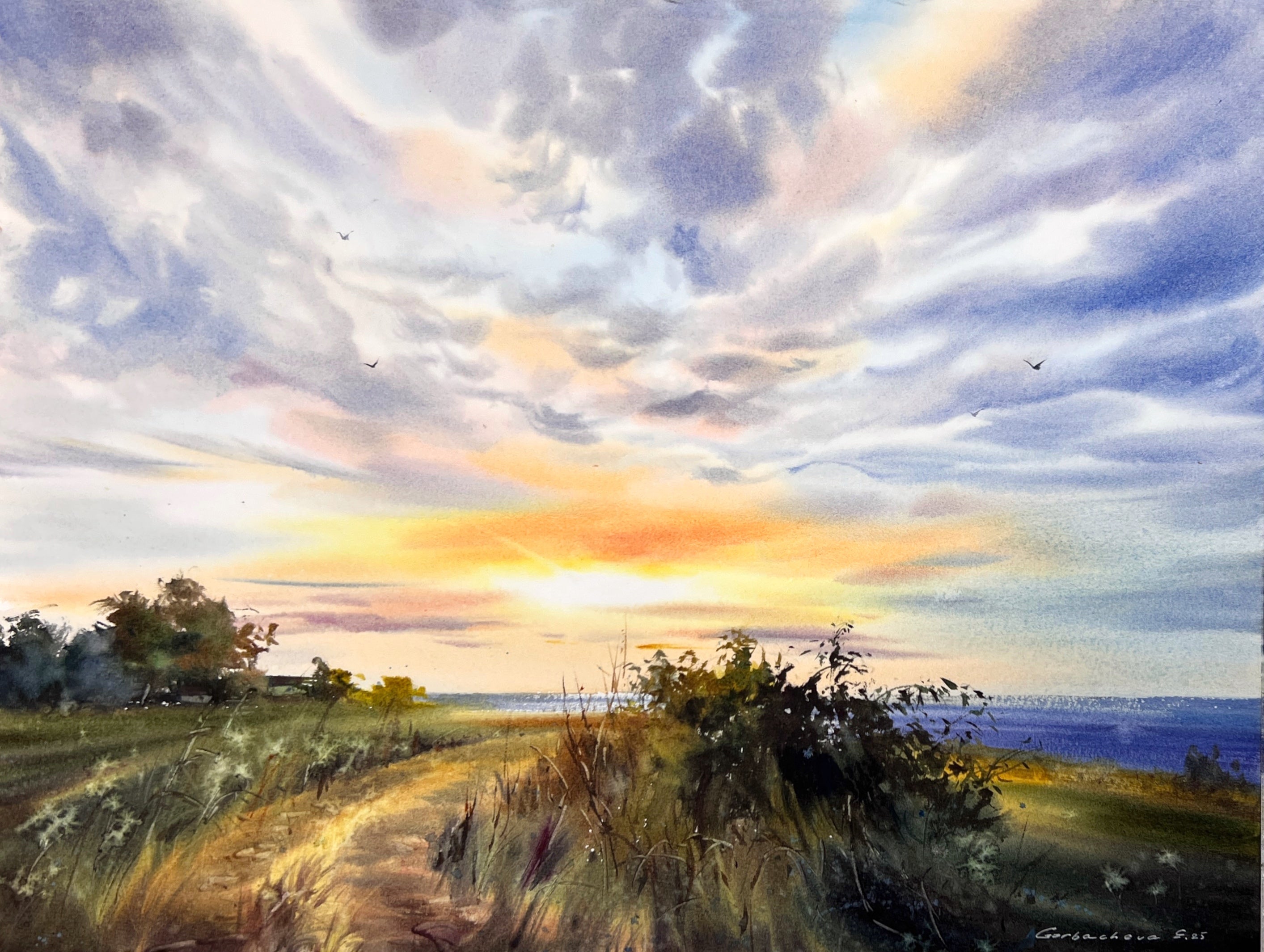 Golden skyline of Cyprus