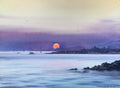 Sunset on the sea.