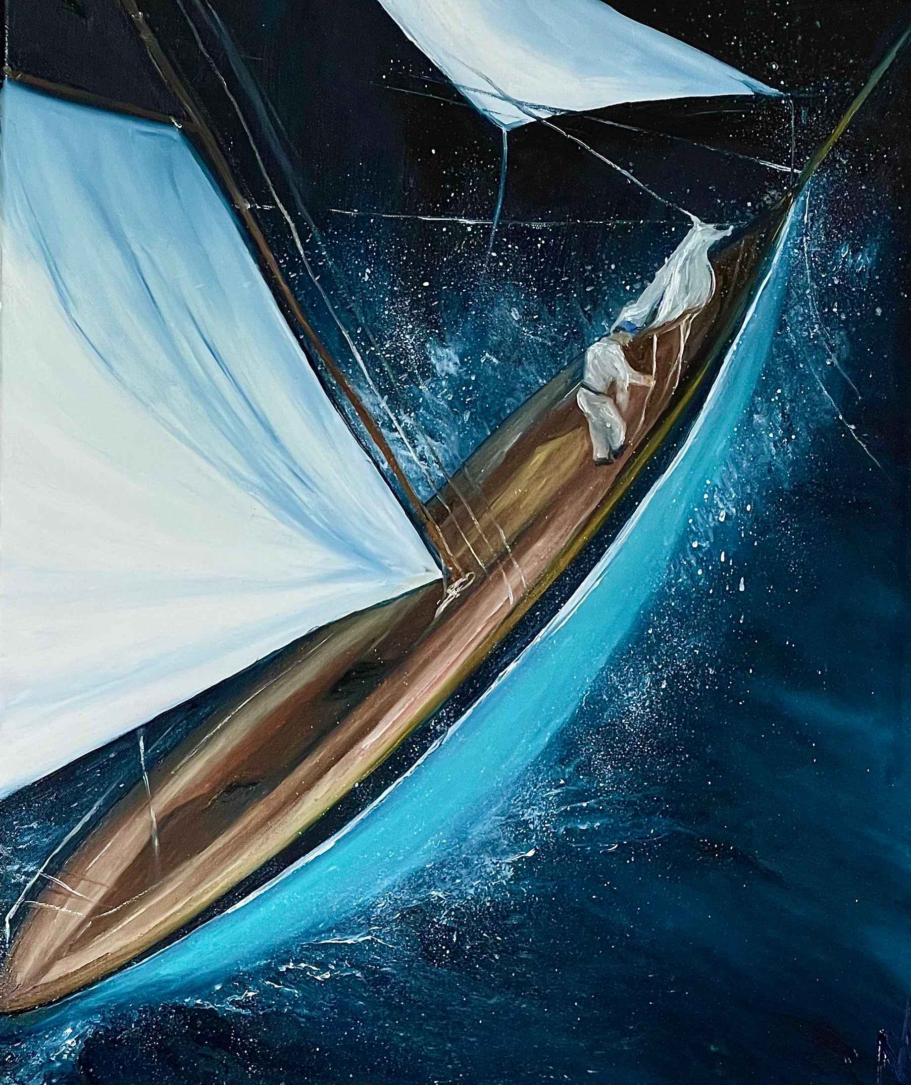 Through the waves