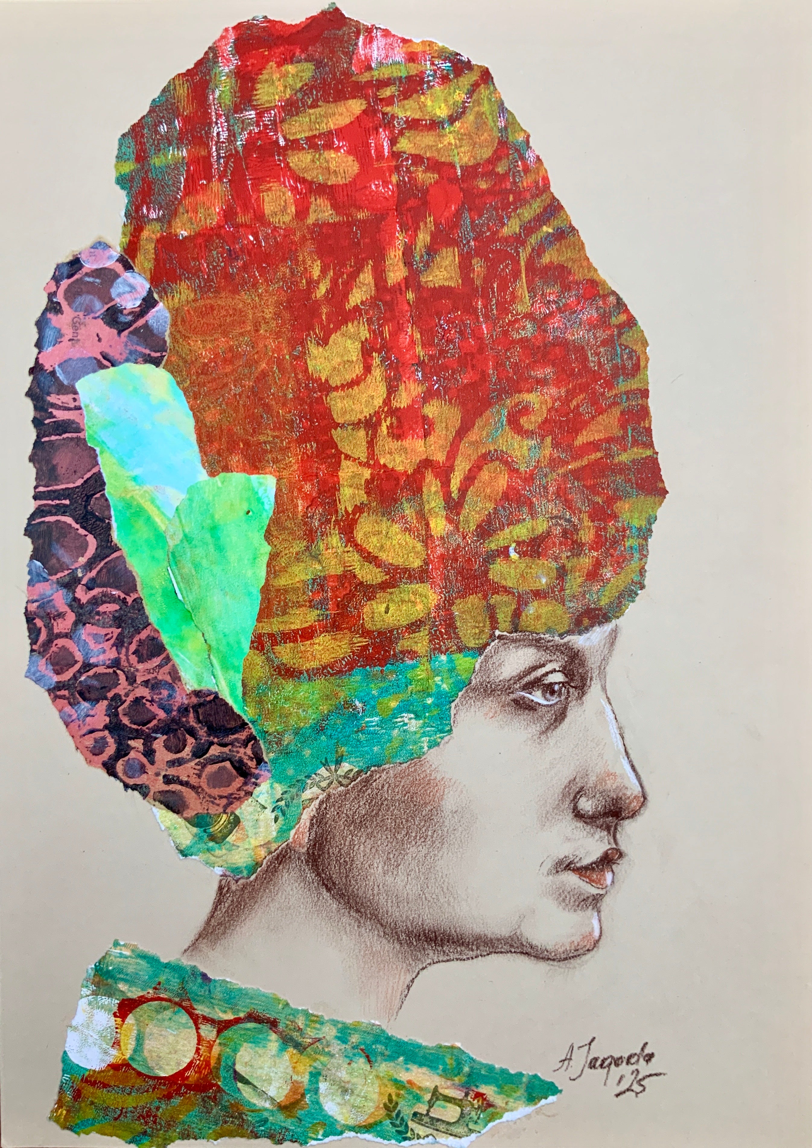 Regal Silence - contemporary portrait