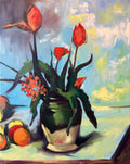 'Tulips in a vase' - Cezanne reproduction