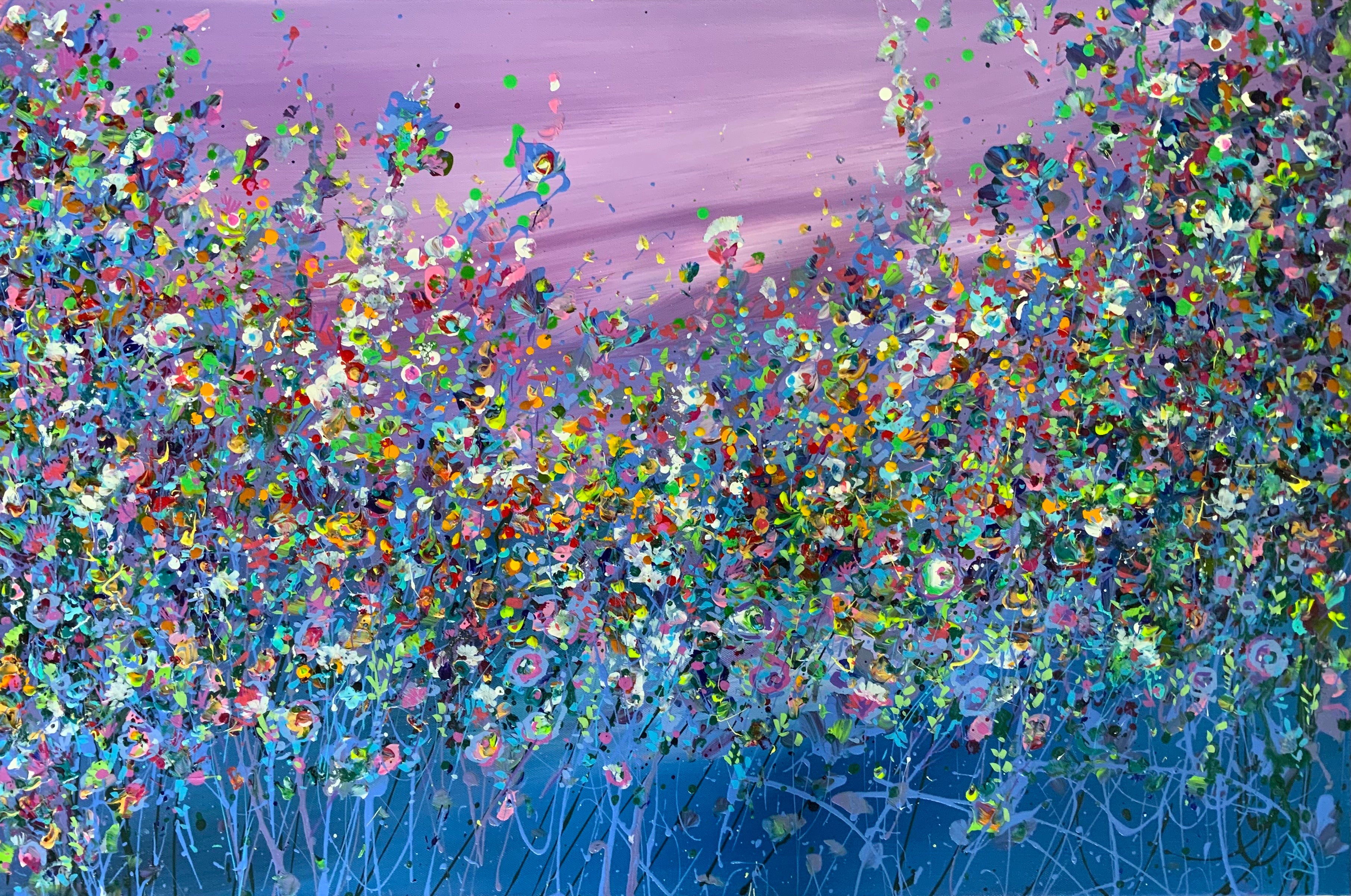 Lilac Abstract Meadow