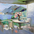 Summer veranda by the lake.