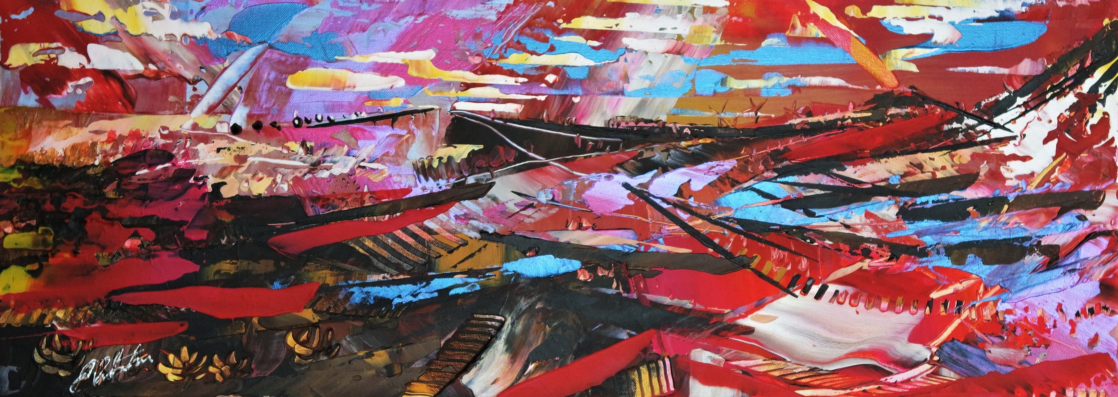 Iridescent Abstract Landscape 379